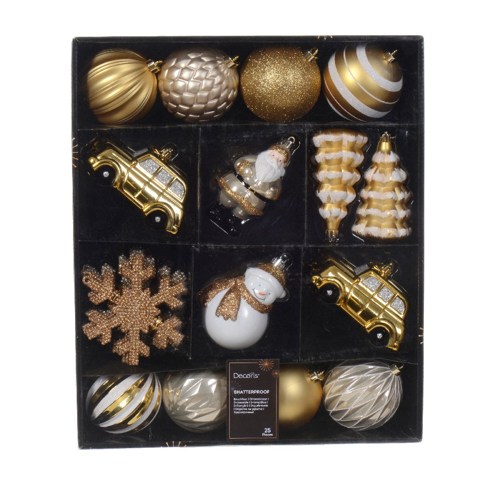 Kit de décoration de sapin de Noël Tradition Marron clair 2