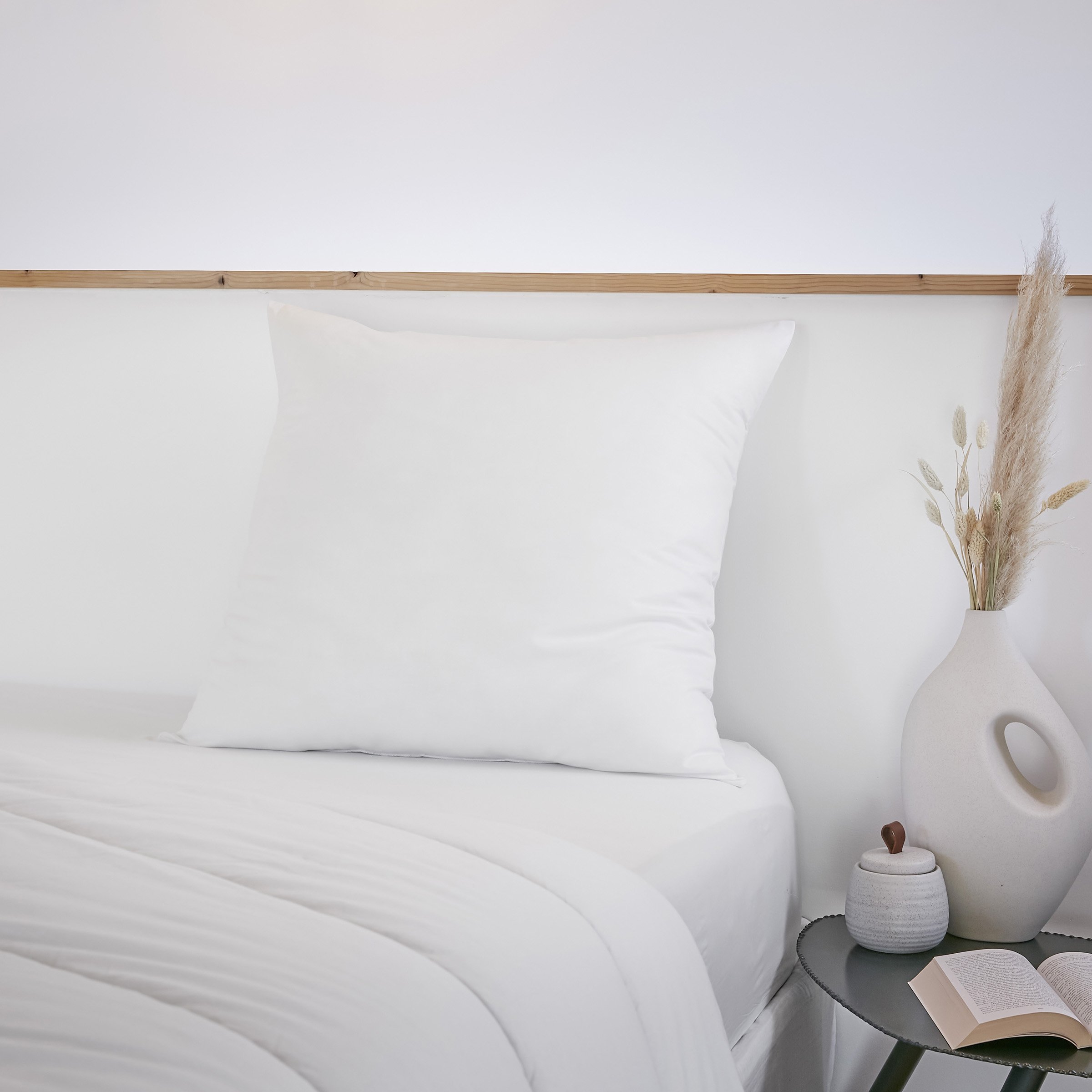 Oreiller anti acarien carré (60 cm) Sirius Blanc