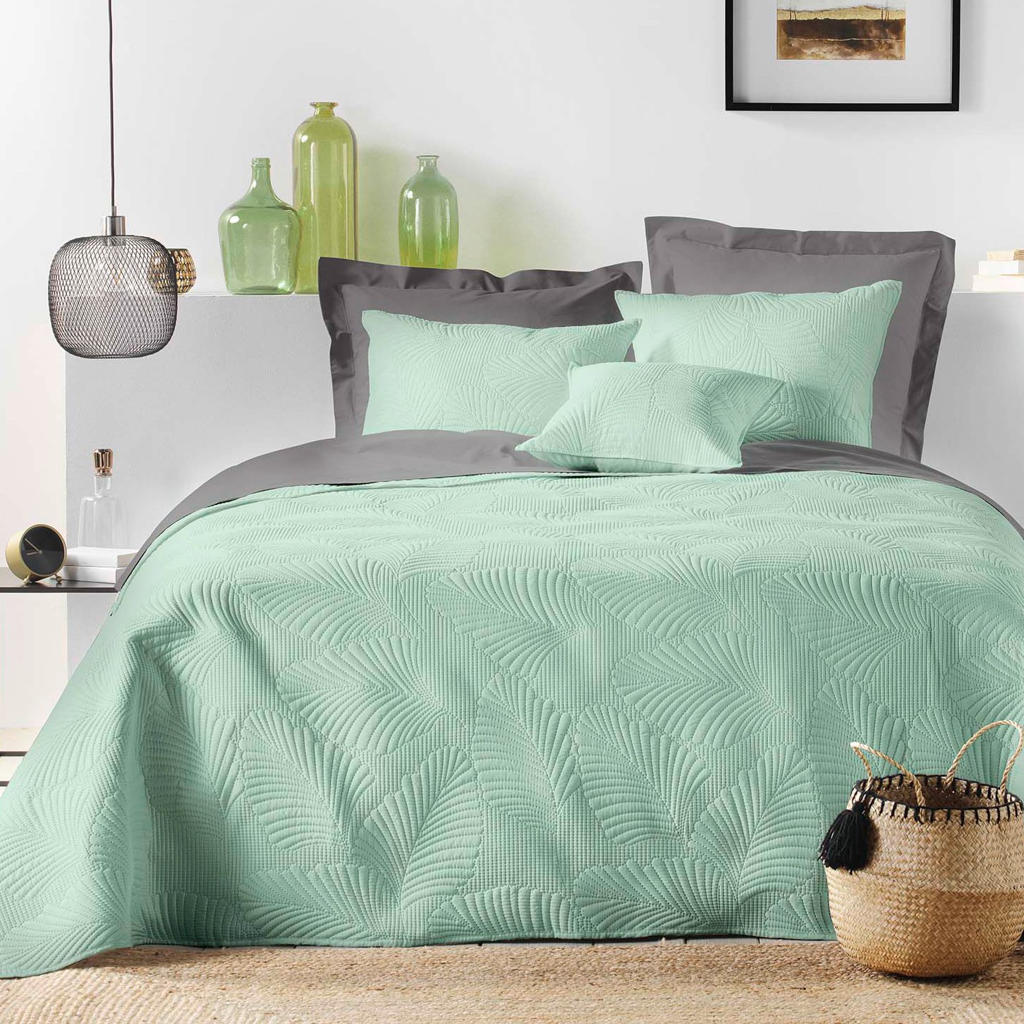 Housse de coussin (60 cm) Palombine Vert sauge 3