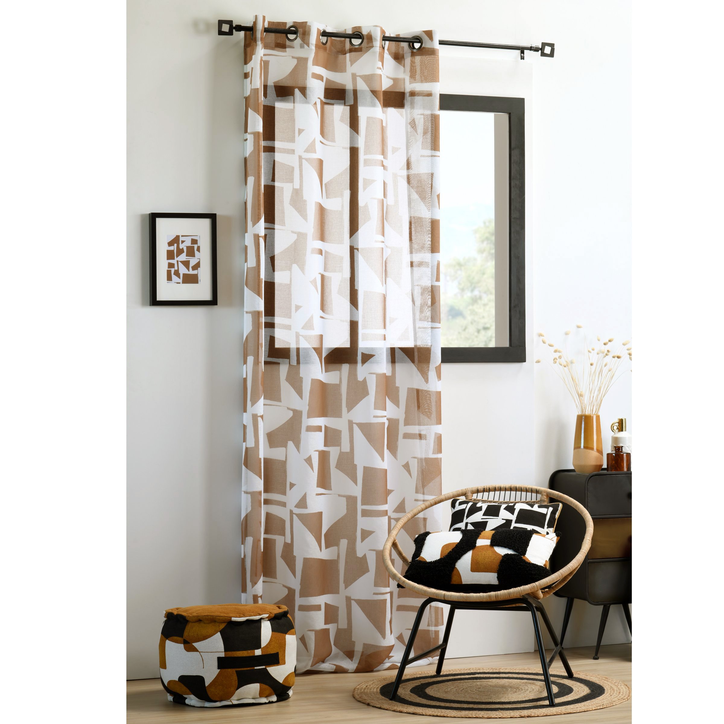 Voilage (140 x 260 cm) Chester Camel 1