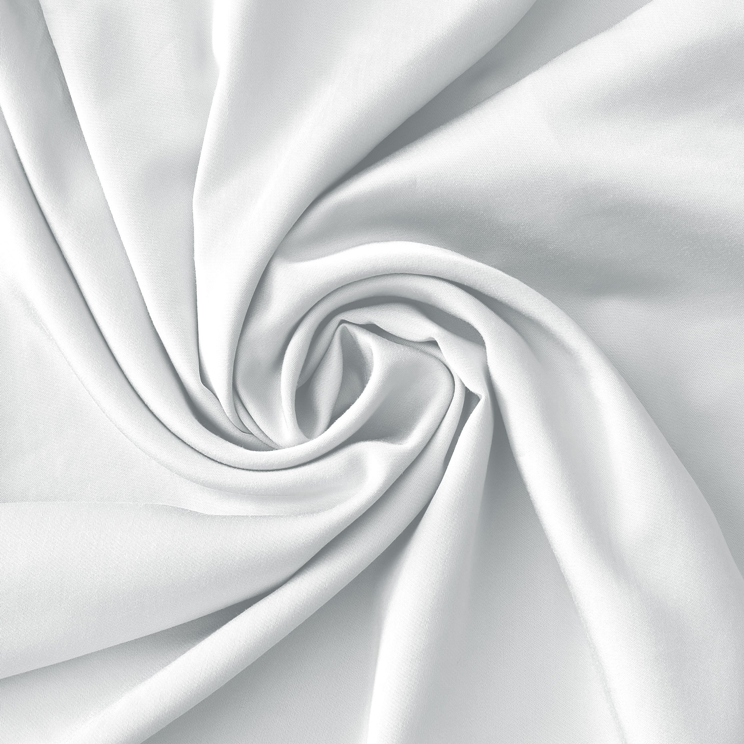 Drap housse satin de bambou (140 x 190 cm) Salomé Blanc chantilly