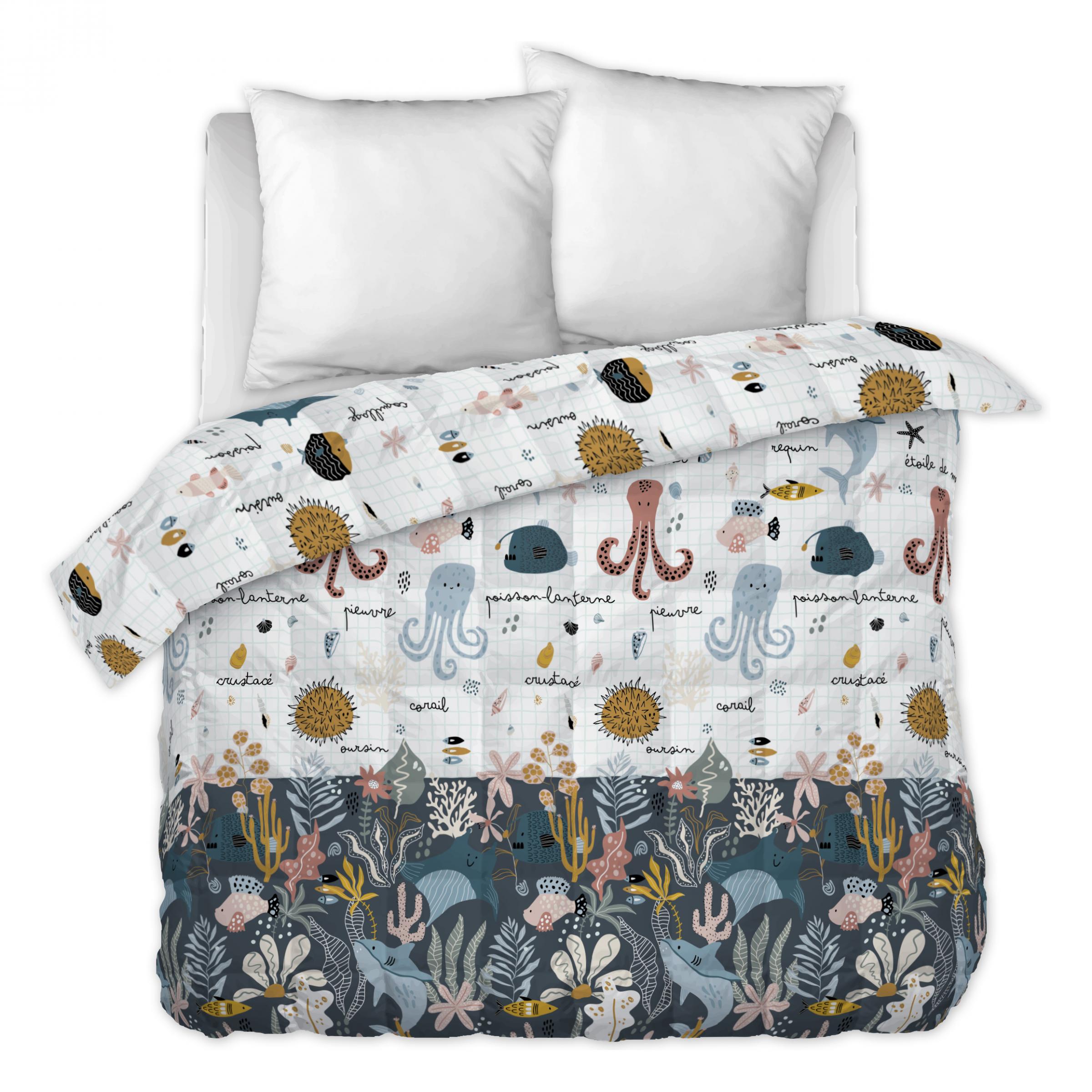 Couette imprimée enfant (260 x 240 cm) Octopia Multicolore 1