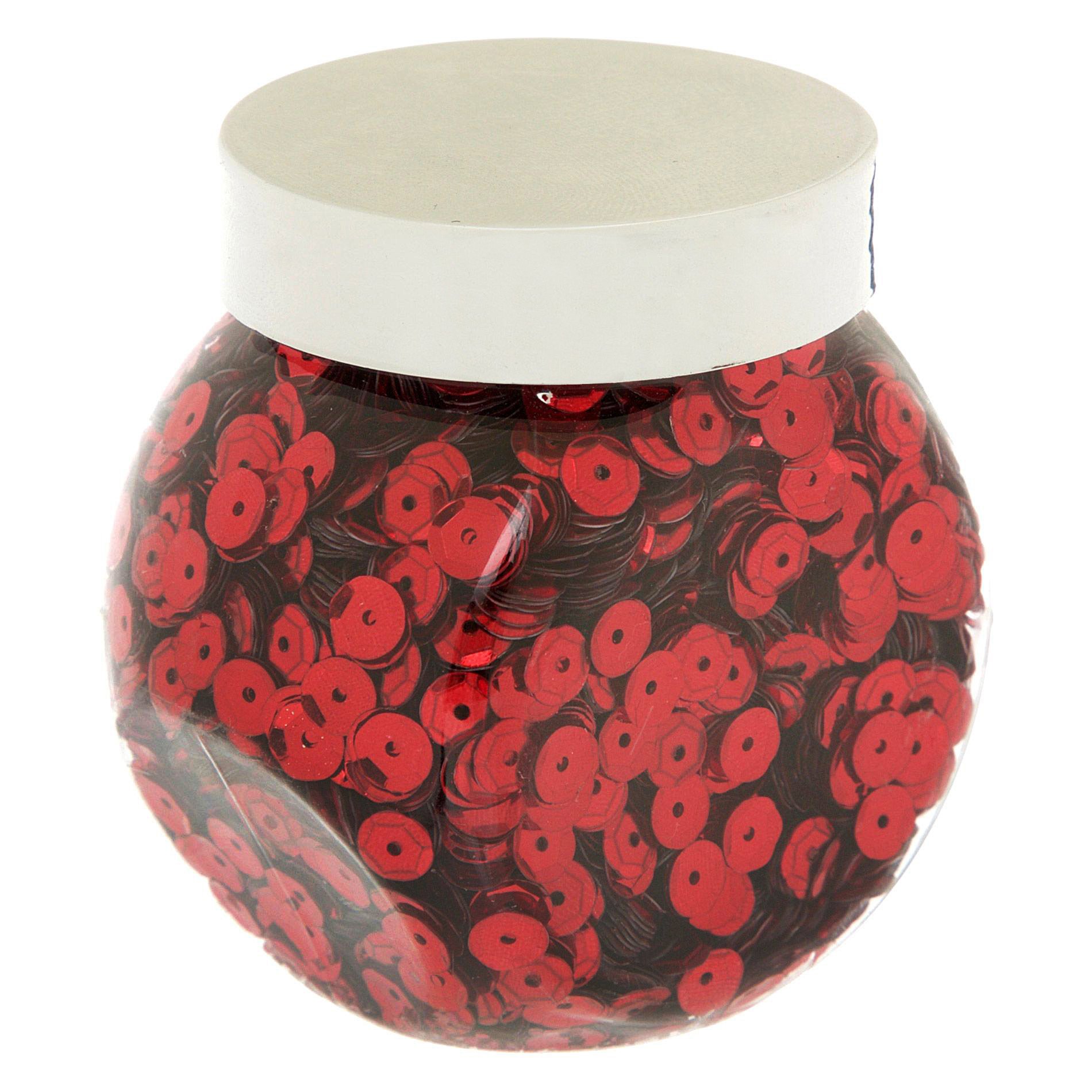 Lot de 100 gr de sequins Rouge 1