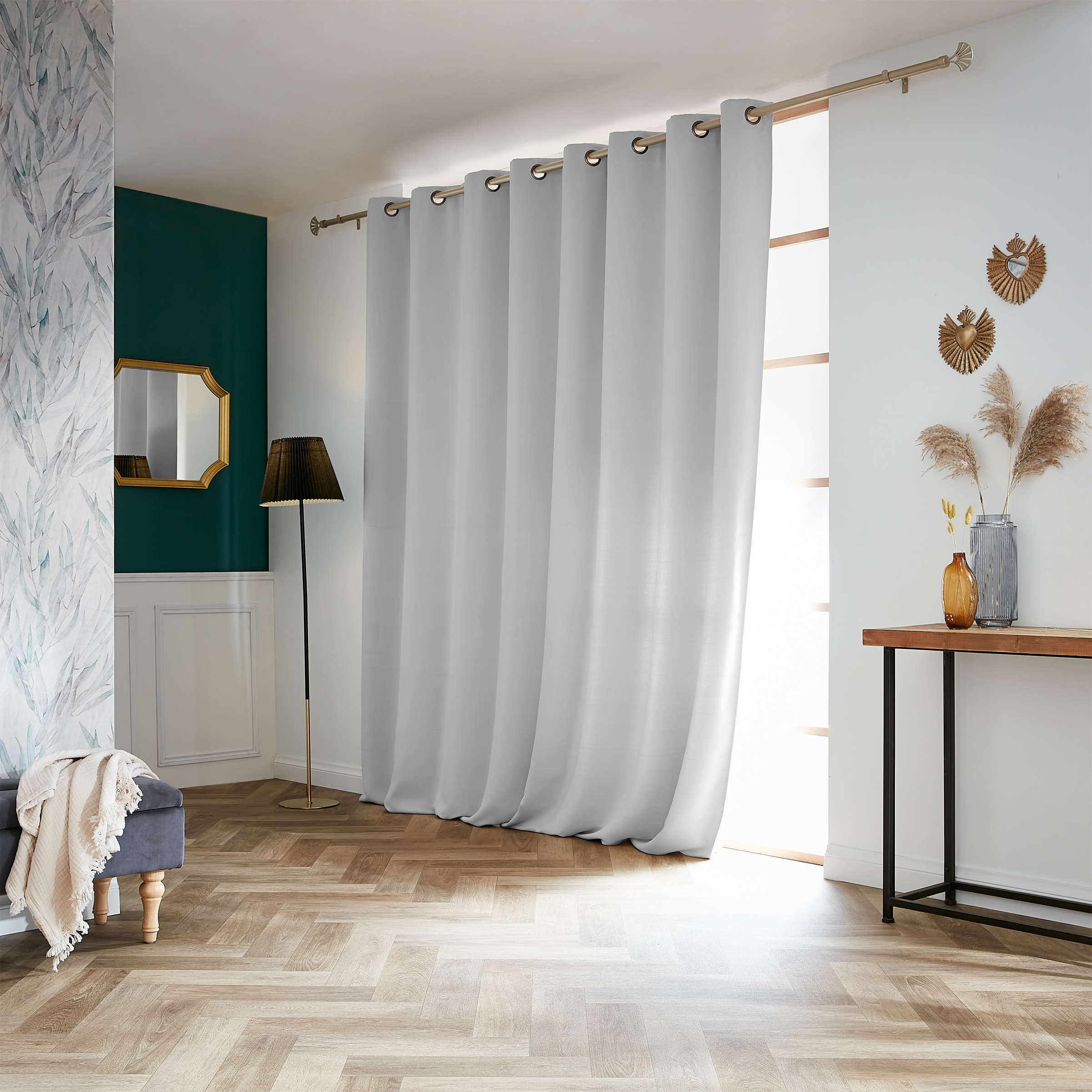 Rideau obscurcissant  (280 x 260 cm) Dark Gris clair