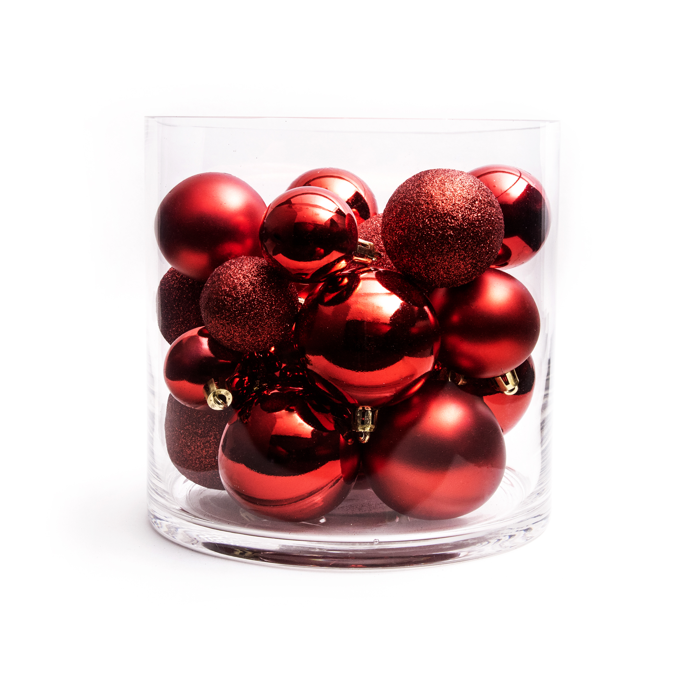 Lot de 30 boules de Noël assorties New Alpine Rouge 1