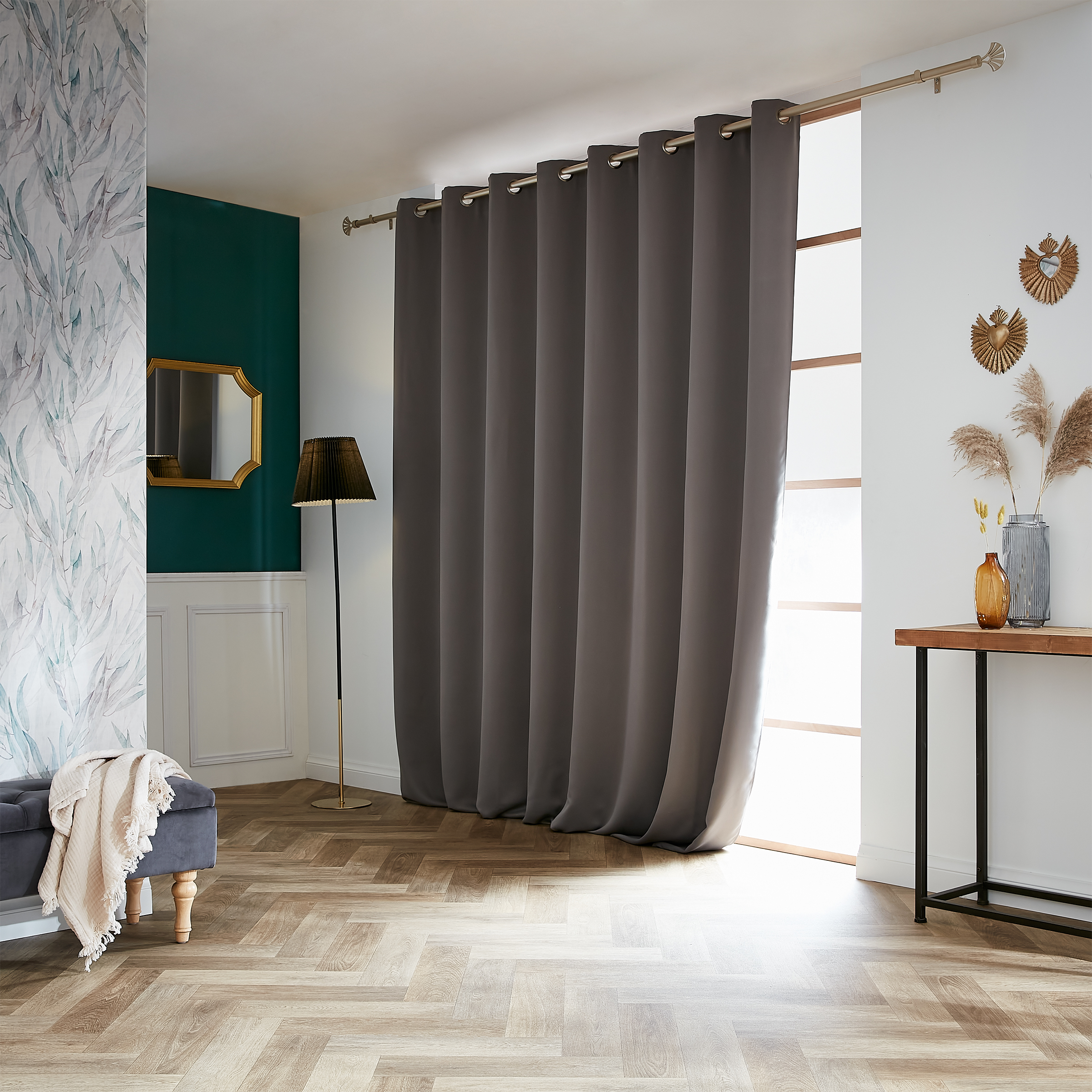 Rideau obscurcissant  (280 x 260 cm) Dark Gris anthracite