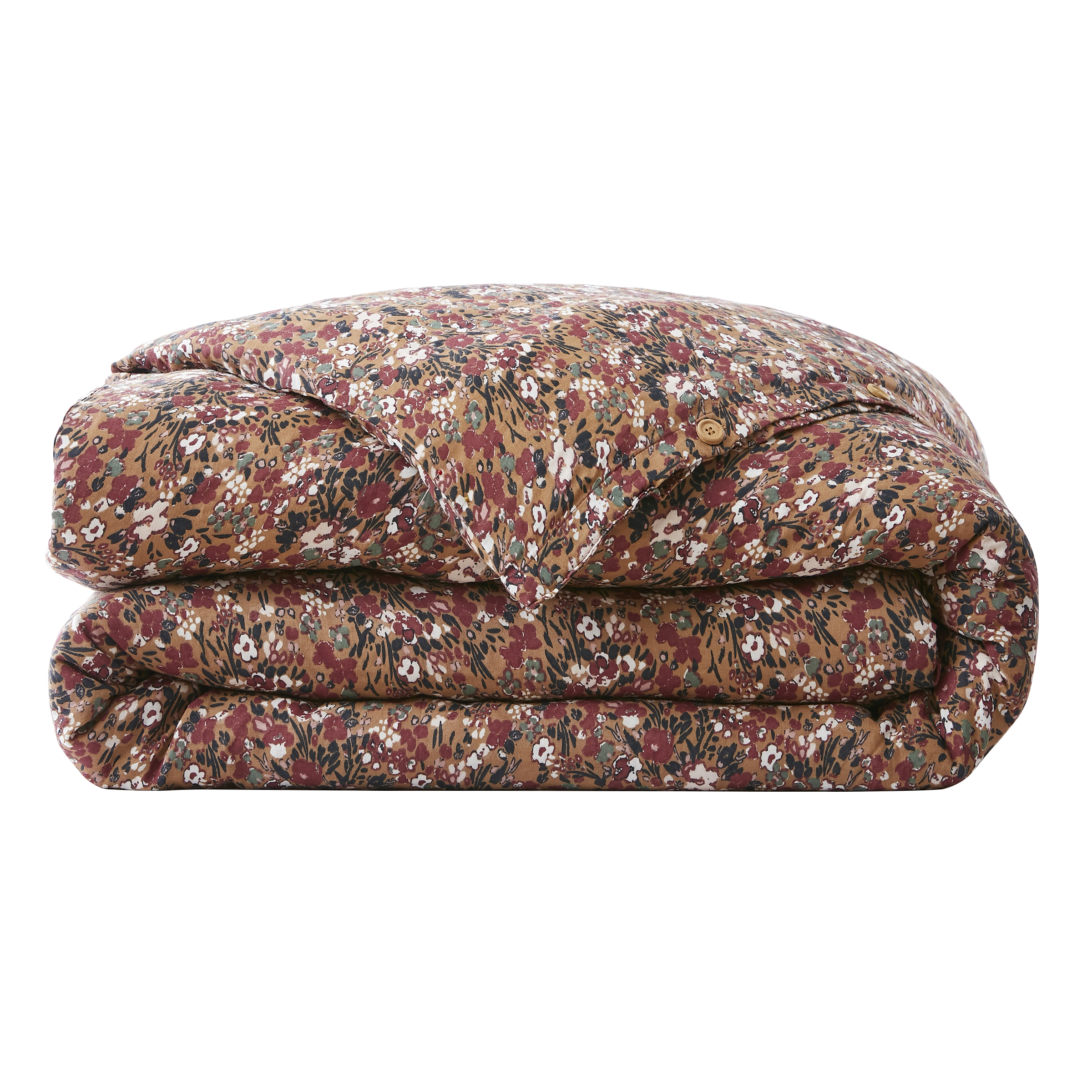 Housse de couette gaze de coton (140 cm) Constance Camel