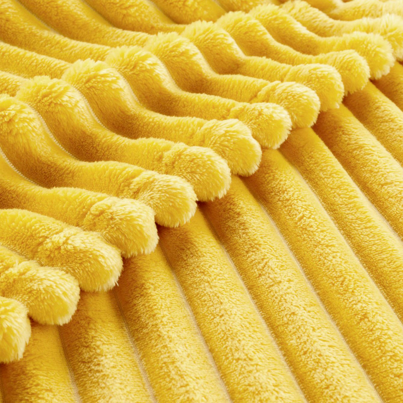 Plaid doux (220 cm) Dune Jaune