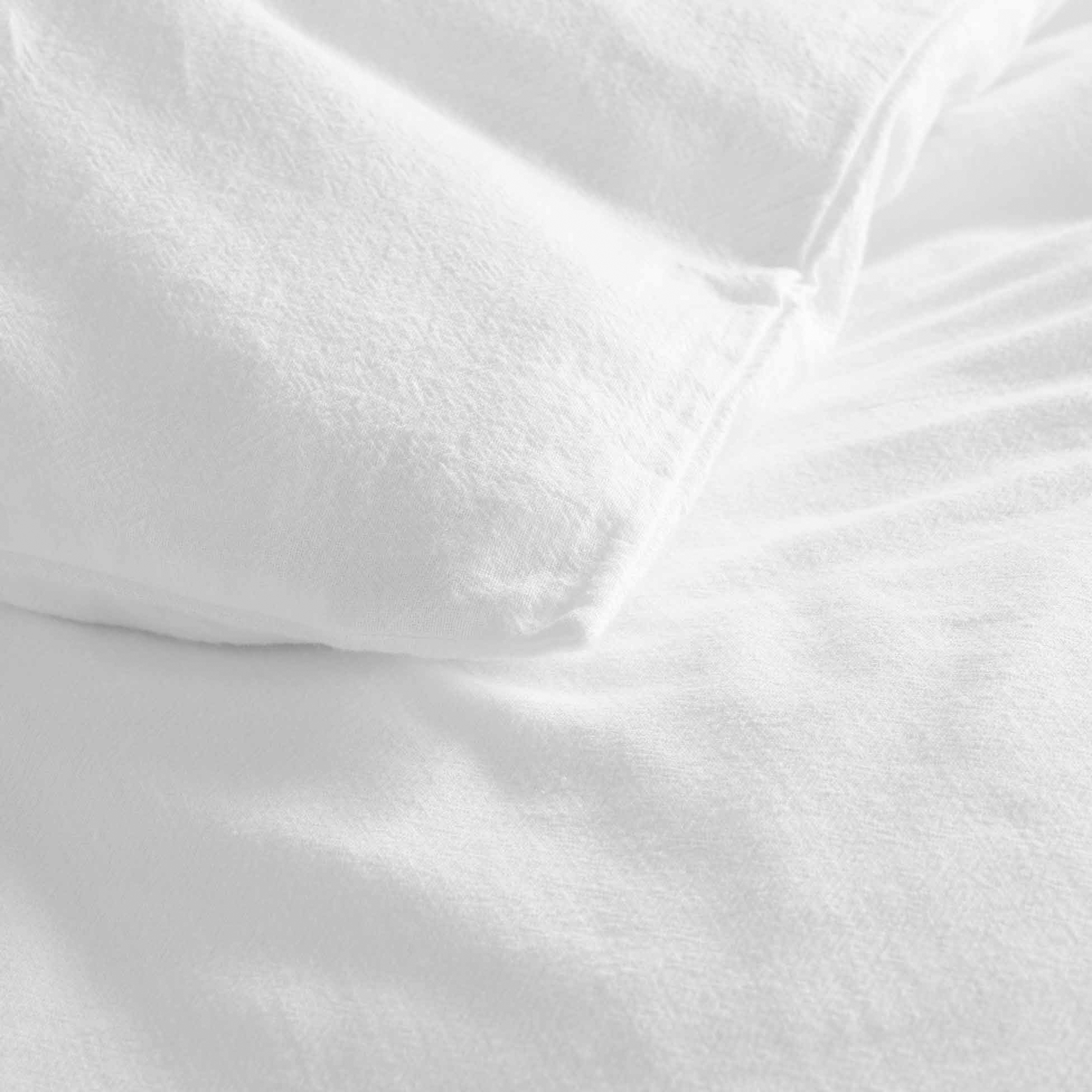 PARURE 3 P. 260 x 240 CM FILS TEINTS LAVES UNIS 60 FILS MAXINE BLANC