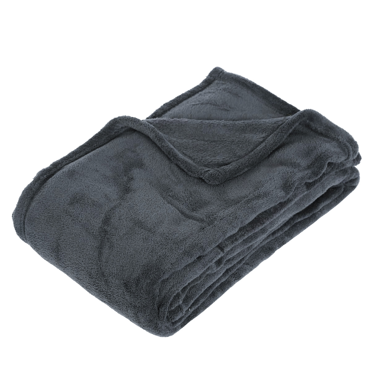 Plaid doux (180 cm) Tendresse Gris anthracite 1