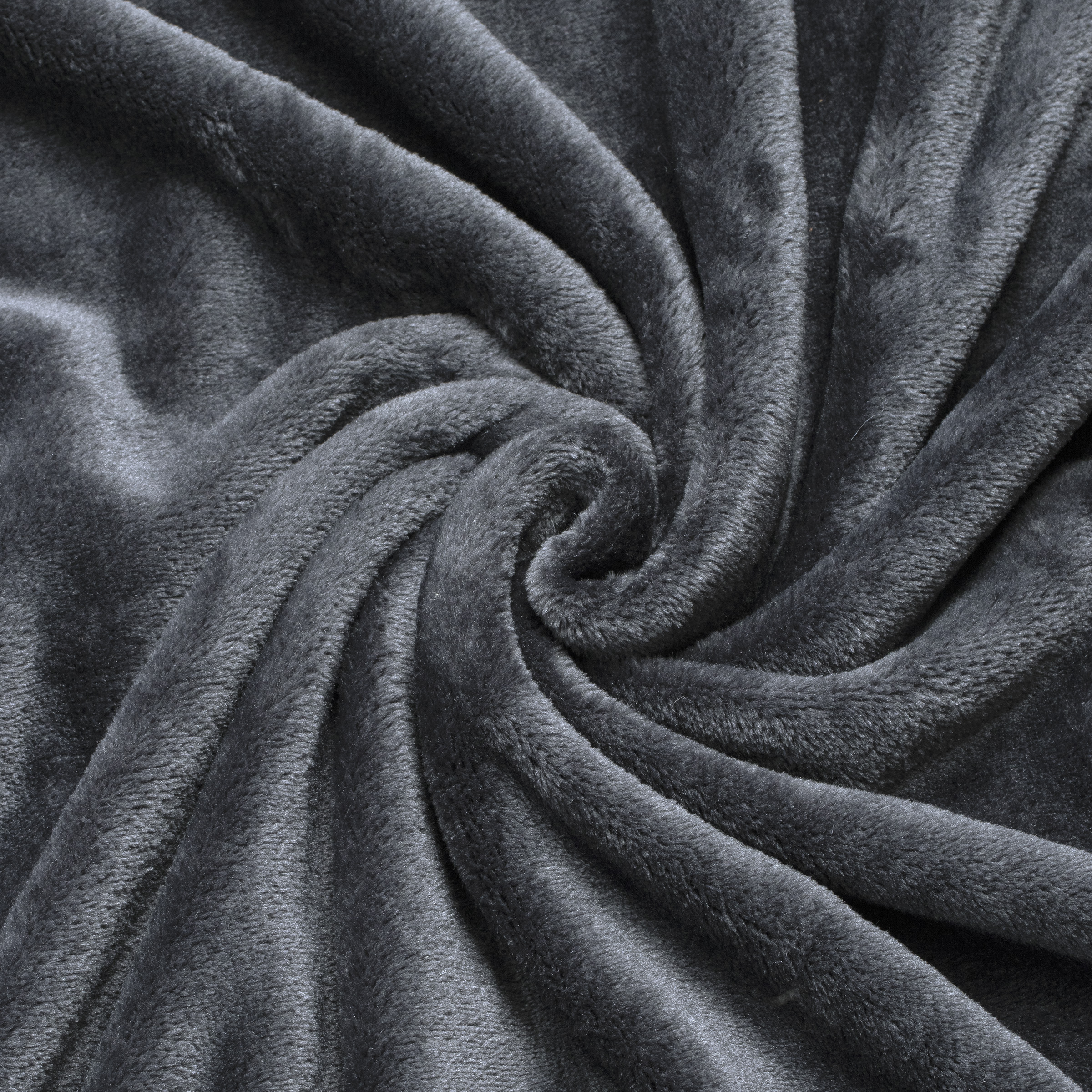 Plaid doux (180 cm) Tendresse Gris anthracite 127