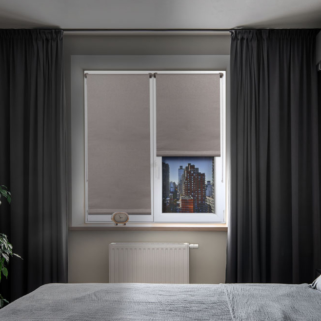 STORE ENROULEUR OCCULTANT TEXTURE 60X180CM - TAUPE