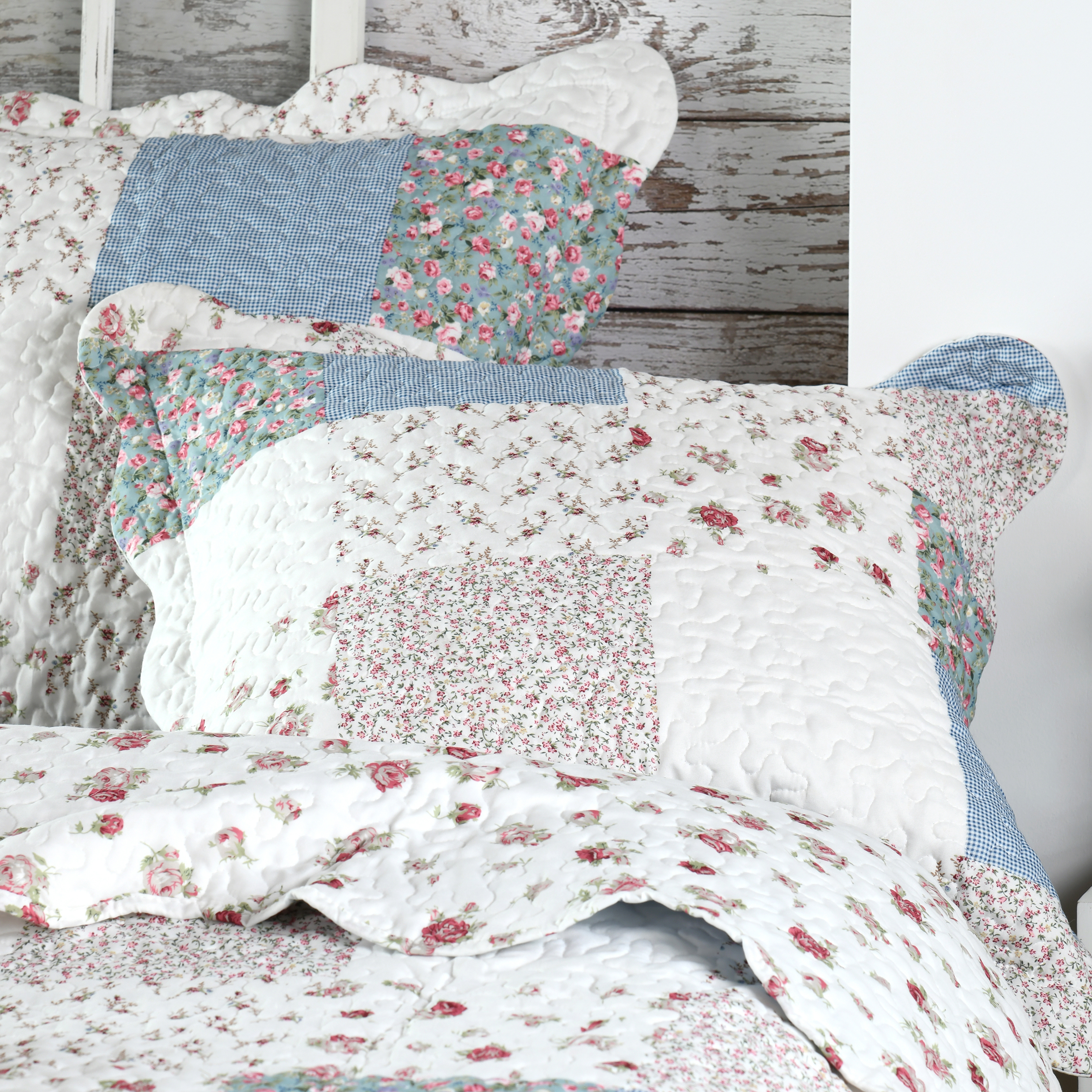 Couvre-lit et taies d'oreiller (260 x 240 cm) Agnes Multicolore