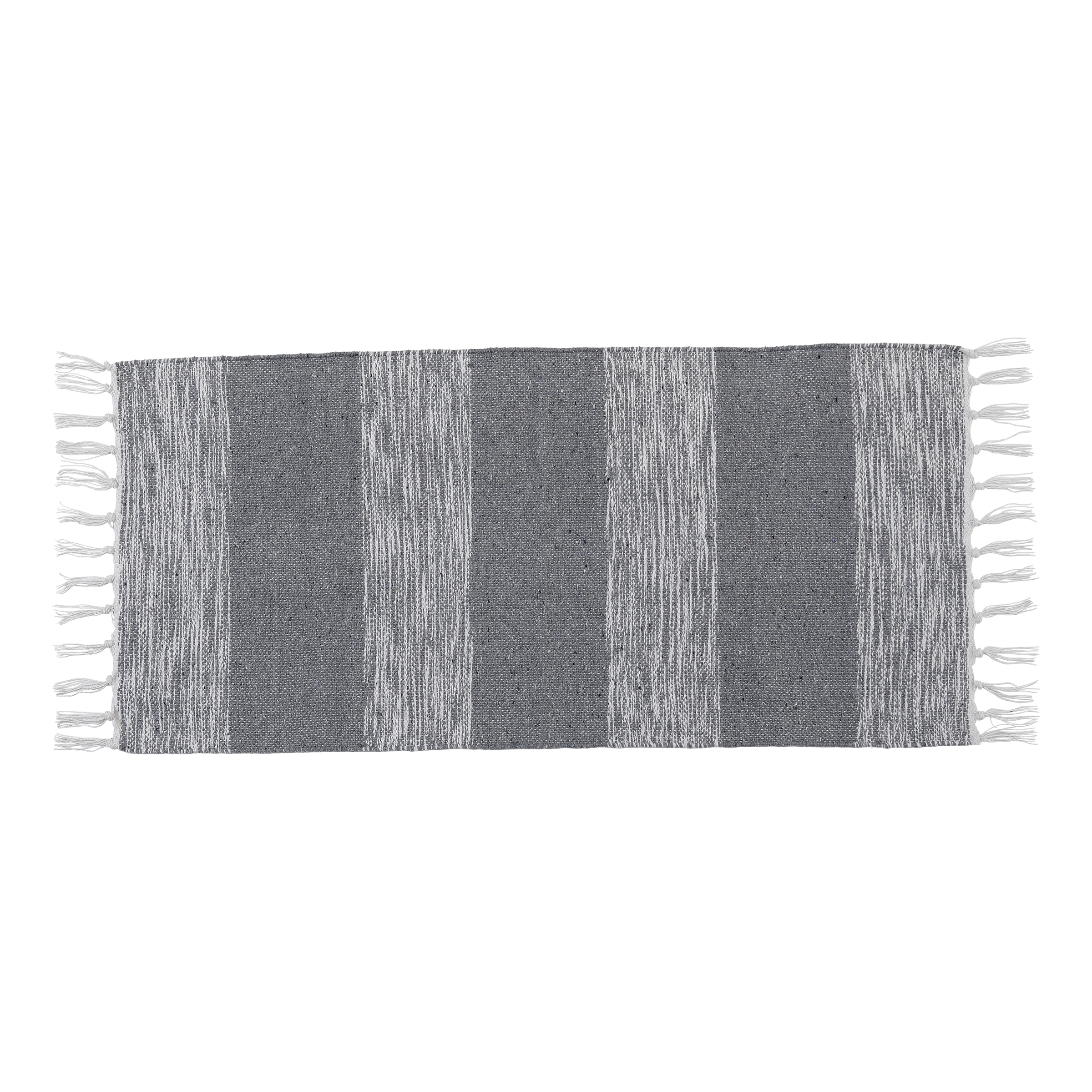 TAPIS AMBRE COTON/AUTRES FIBRES 45X90 CM - GRIS