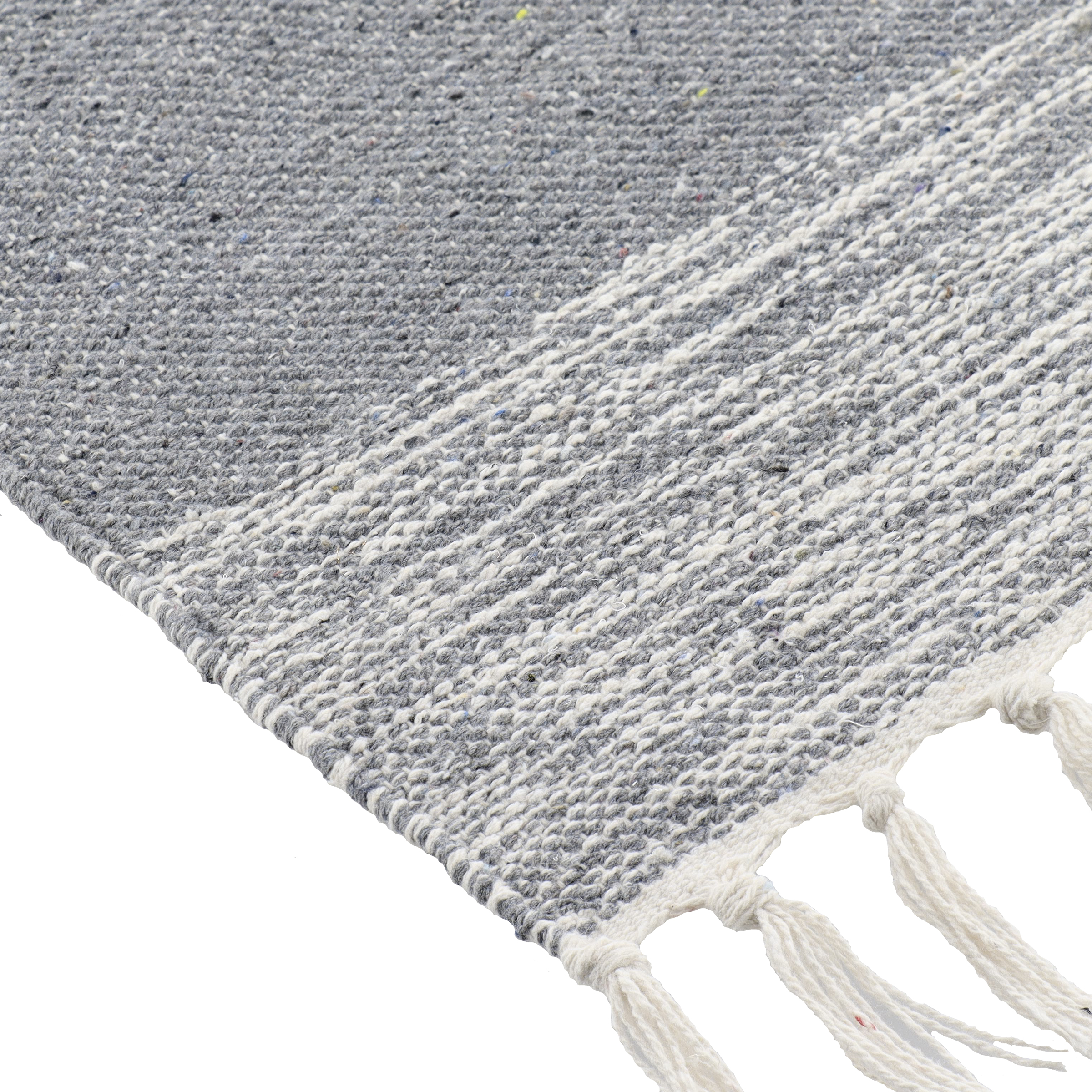 TAPIS AMBRE COTON/AUTRES FIBRES 45X90 CM - GRIS