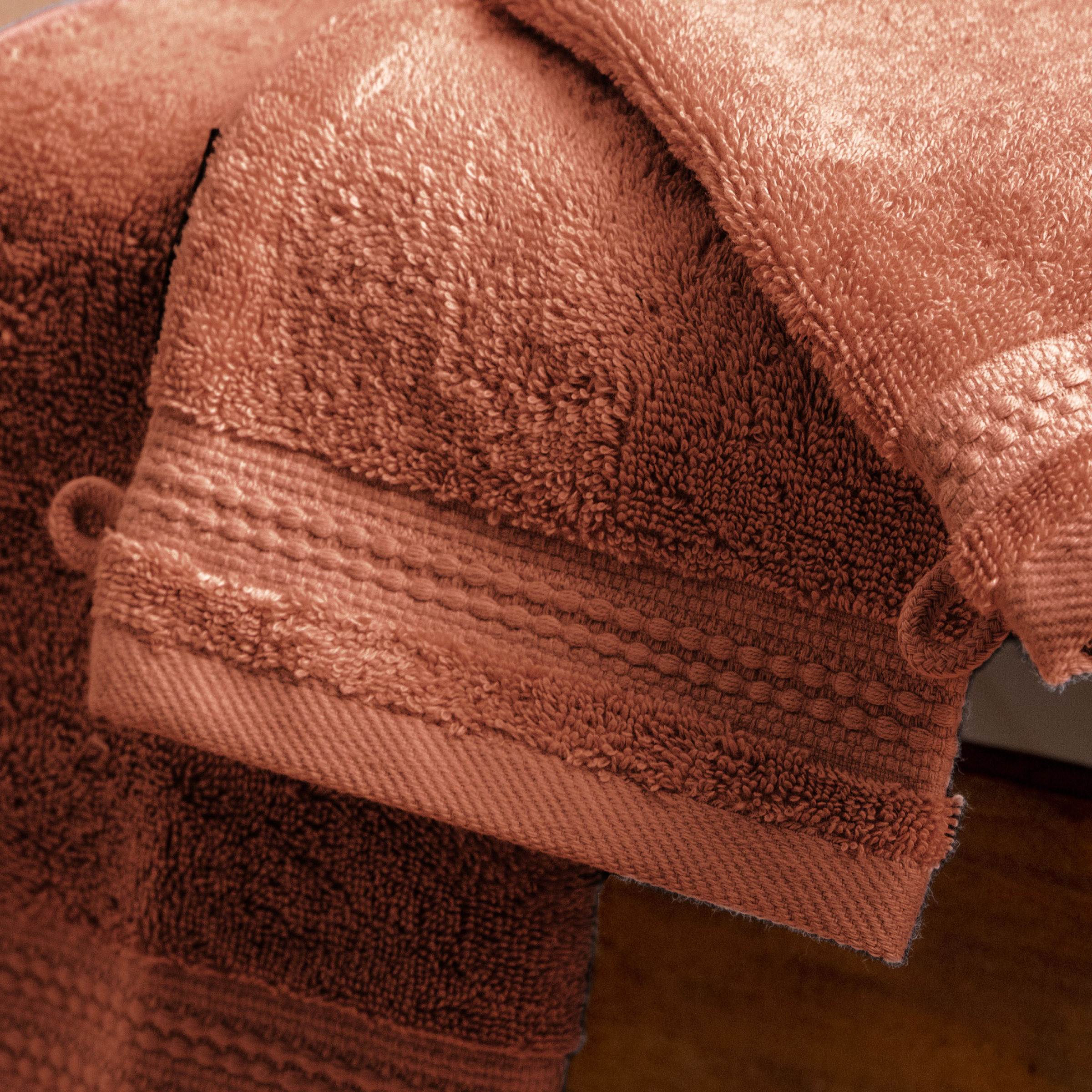 Lot de 2 gants de toilette Coton bio Garance Terracotta 4
