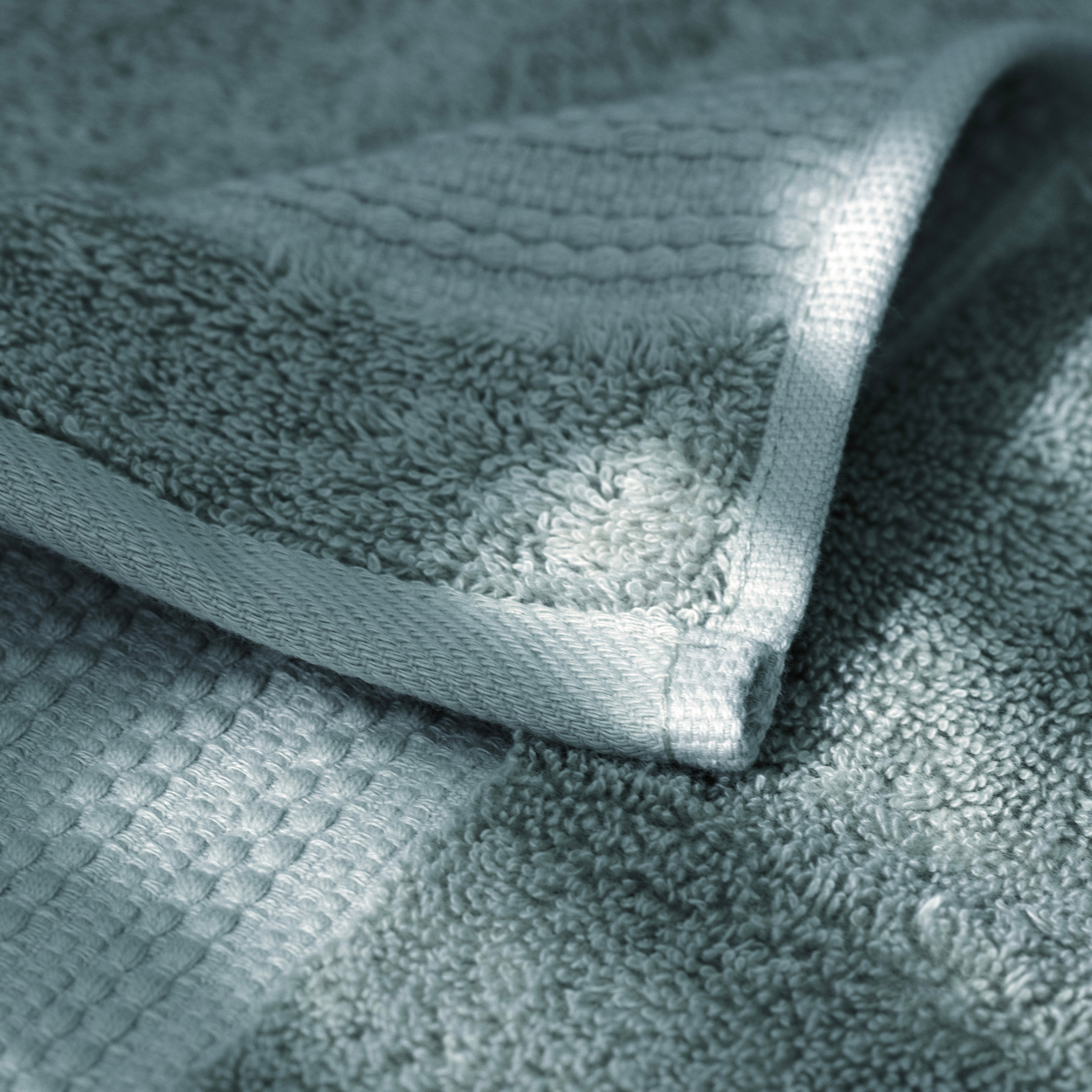 Serviette de bain coton bio (90 x 150 cm) Méline Bleu glacier