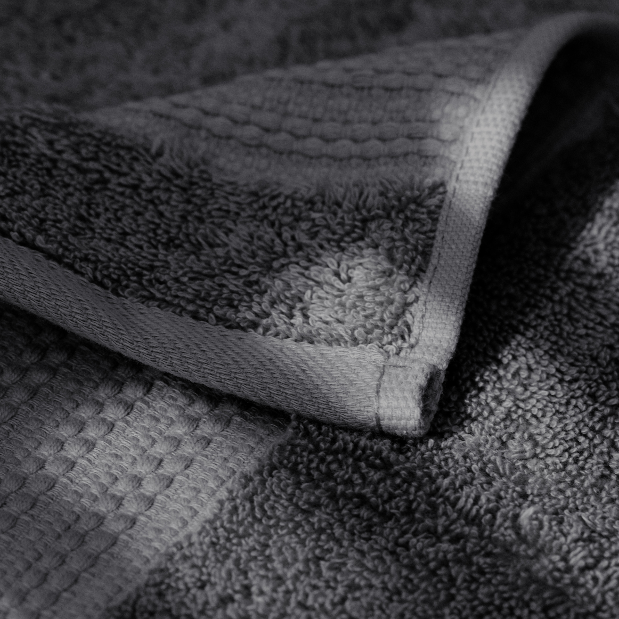 Serviette de bain coton bio (70 x 130 cm) Garance Gris orage 2