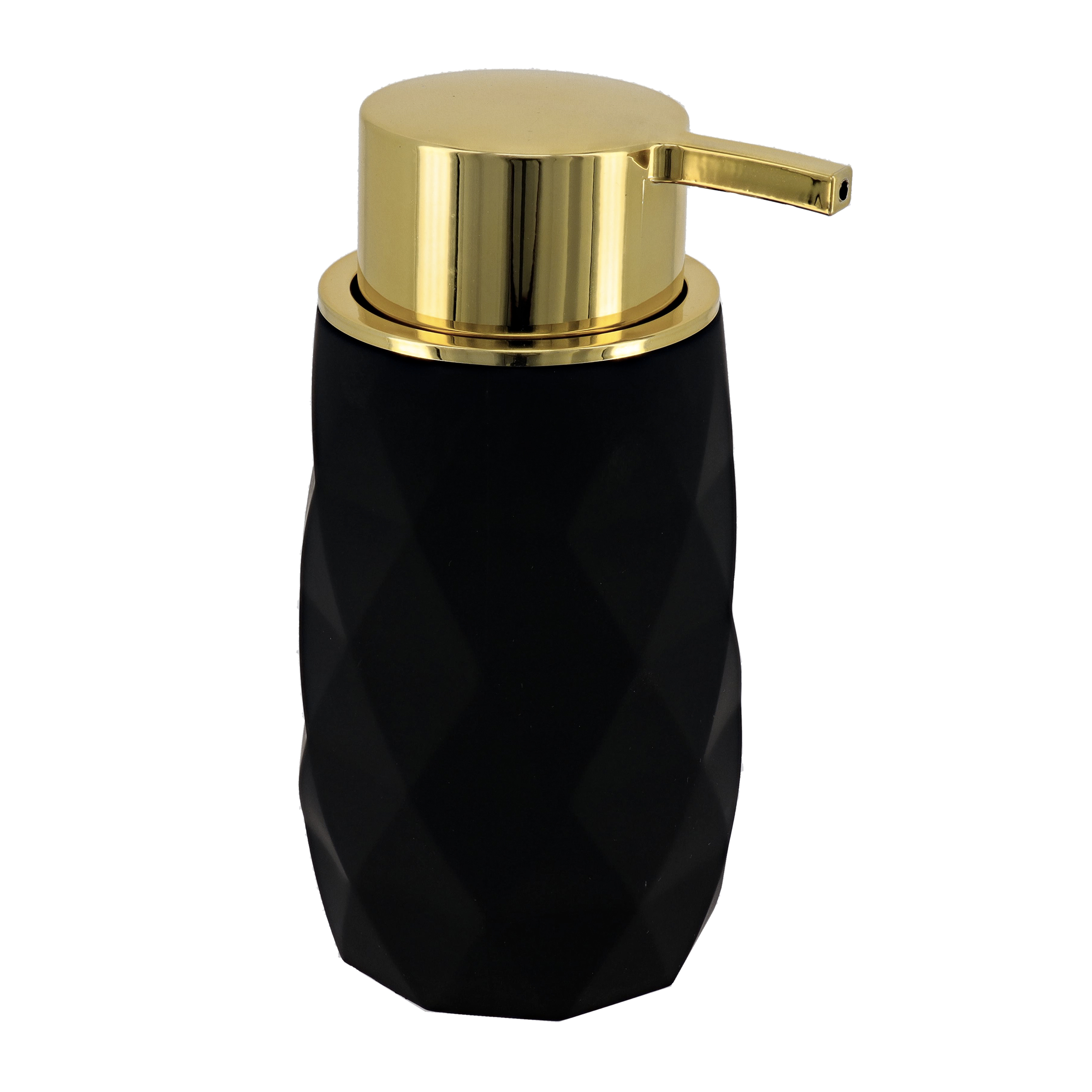 SET GOBELET DISTRIBUTEUR A SAVON ET PORTE SAVON ABS + RUBBER - NOIR