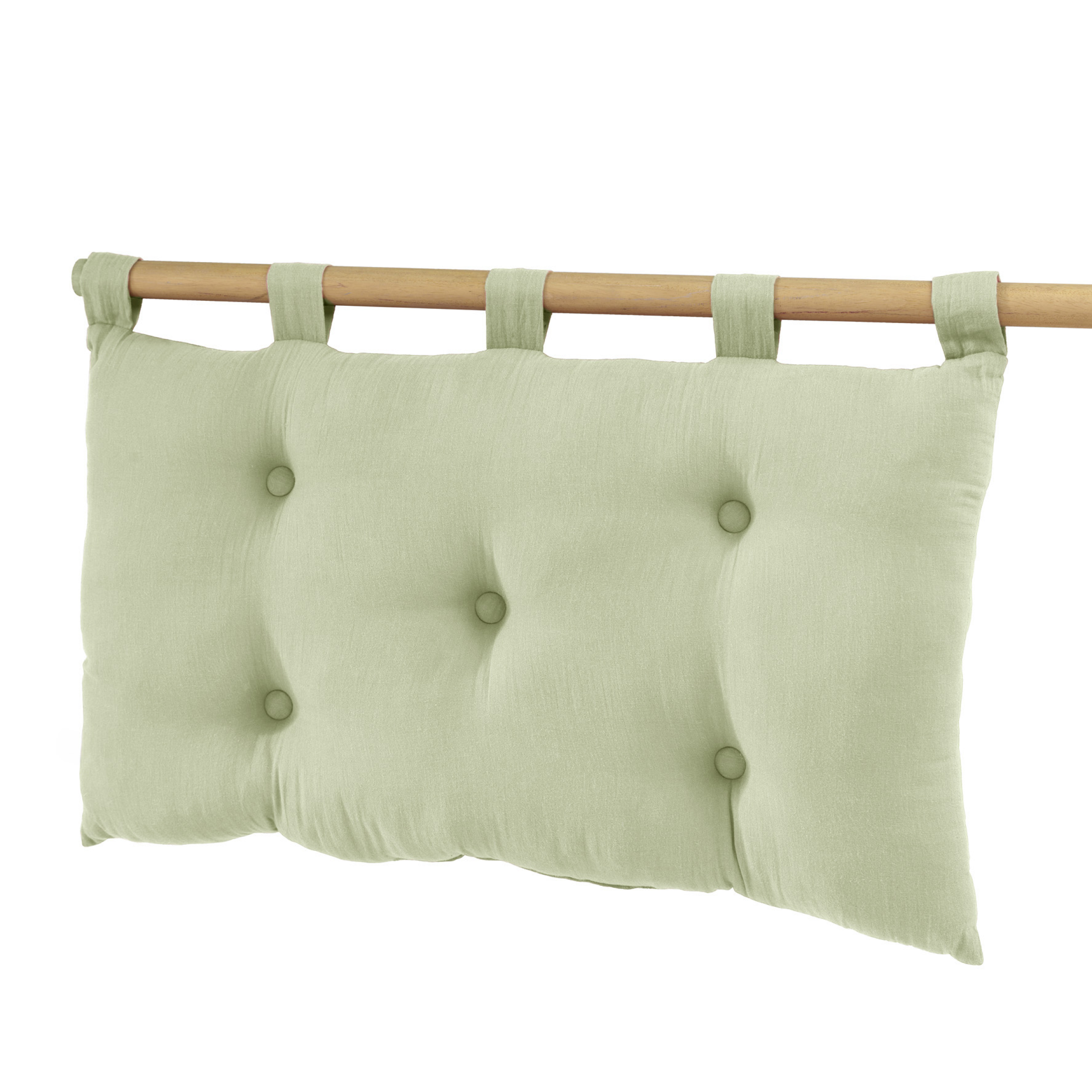 Tête de lit gaze de coton (80 cm) Gaïa Vert tilleul