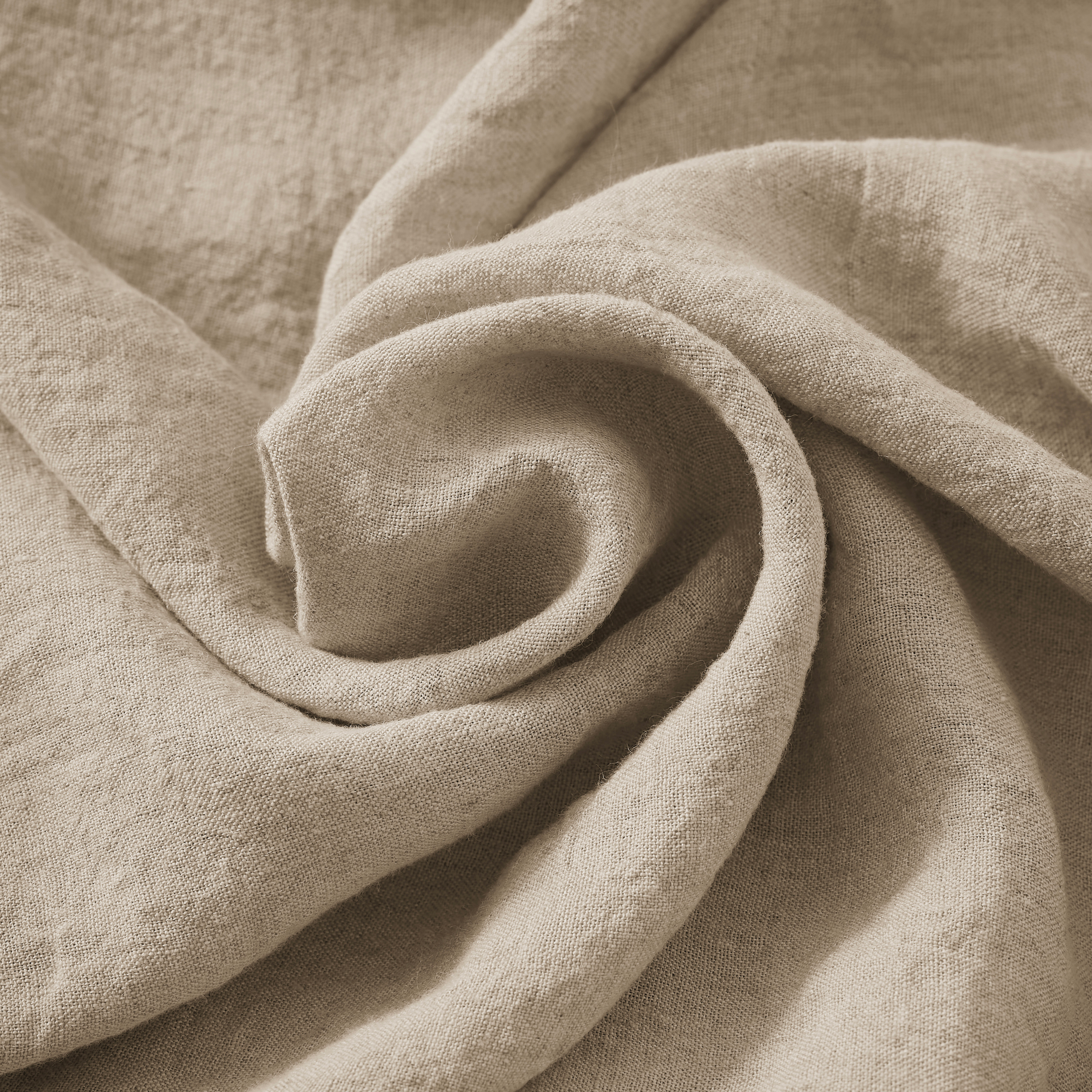 Nappe rectangulaire lin lavé (L250 cm) Louise Beige