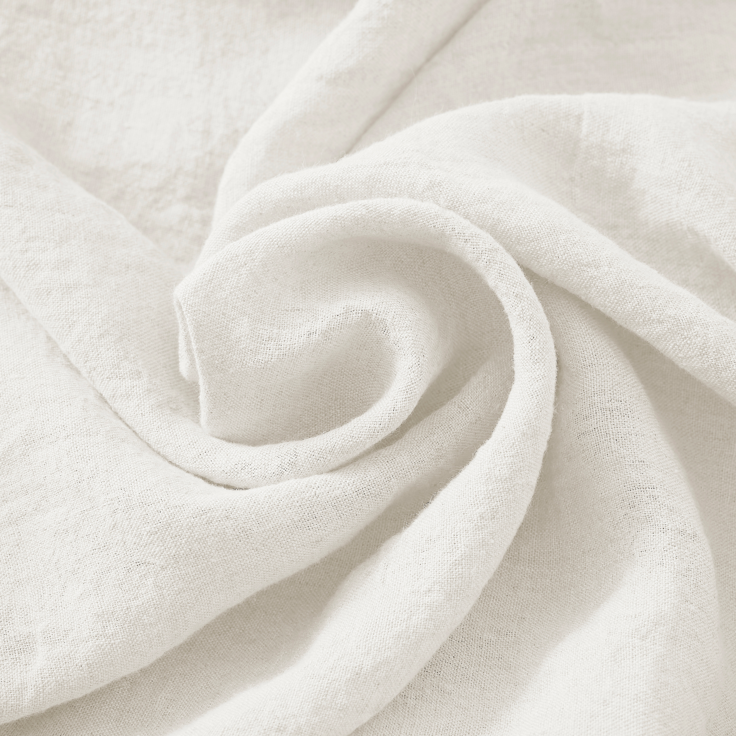 Drap plat lin lavé (270 cm) Louise Blanc 2