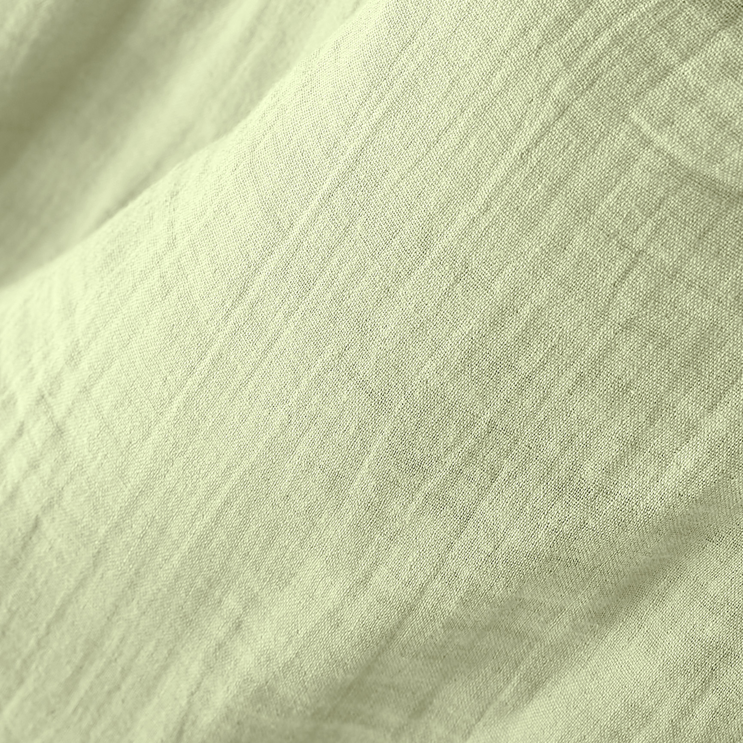 Rideau gaze de coton ajustable (140 x max 300 cm) Gaïa Vert tilleul