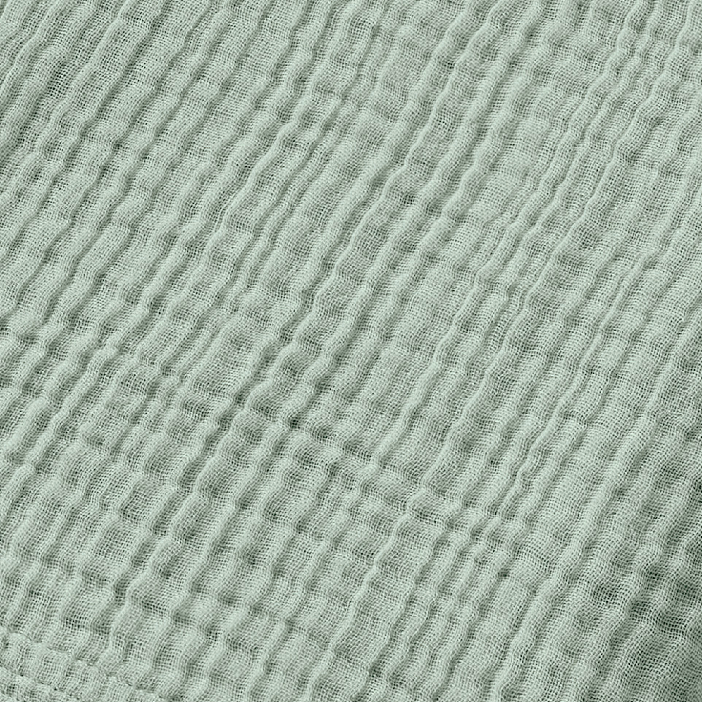 Peignoir de bain gaze de coton S/M Gaïa Vert eucalyptus