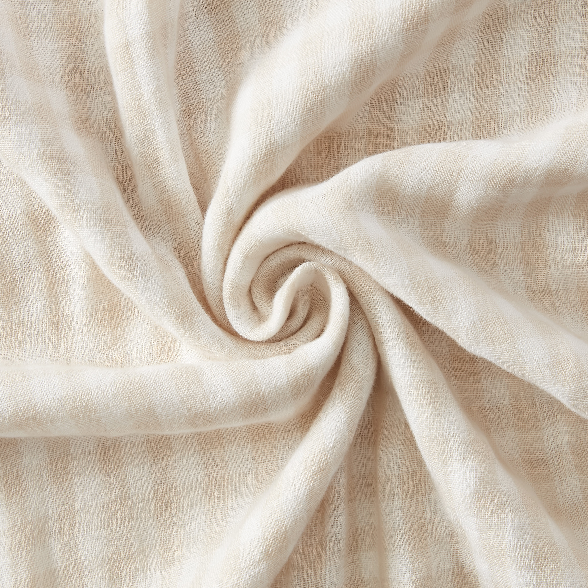 Coussin carré gaze de coton (45 x 45 cm) Vickie Beige