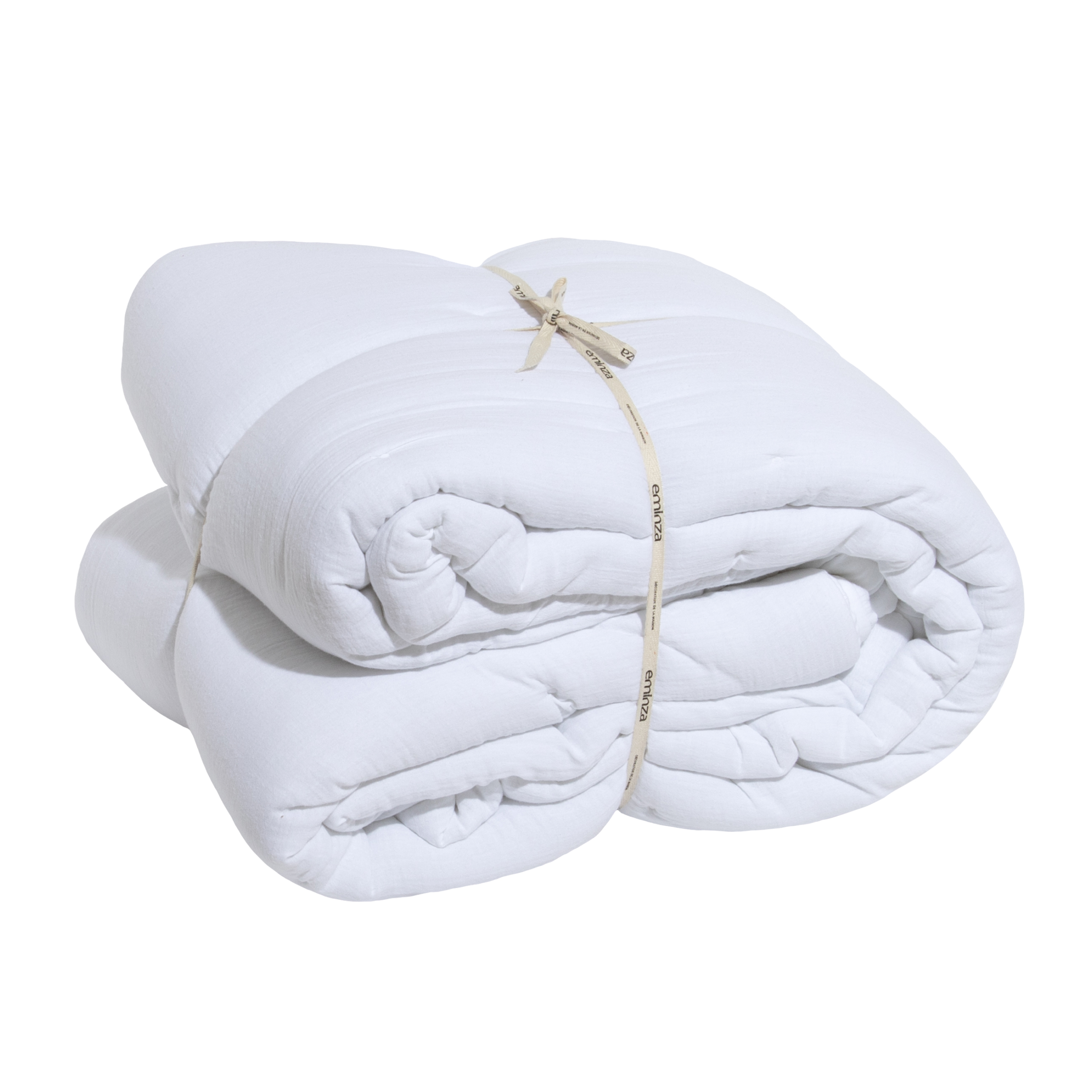 EM -  couvre lit  180 x 240 cm Gaze de coton unie GAìA Chantilly