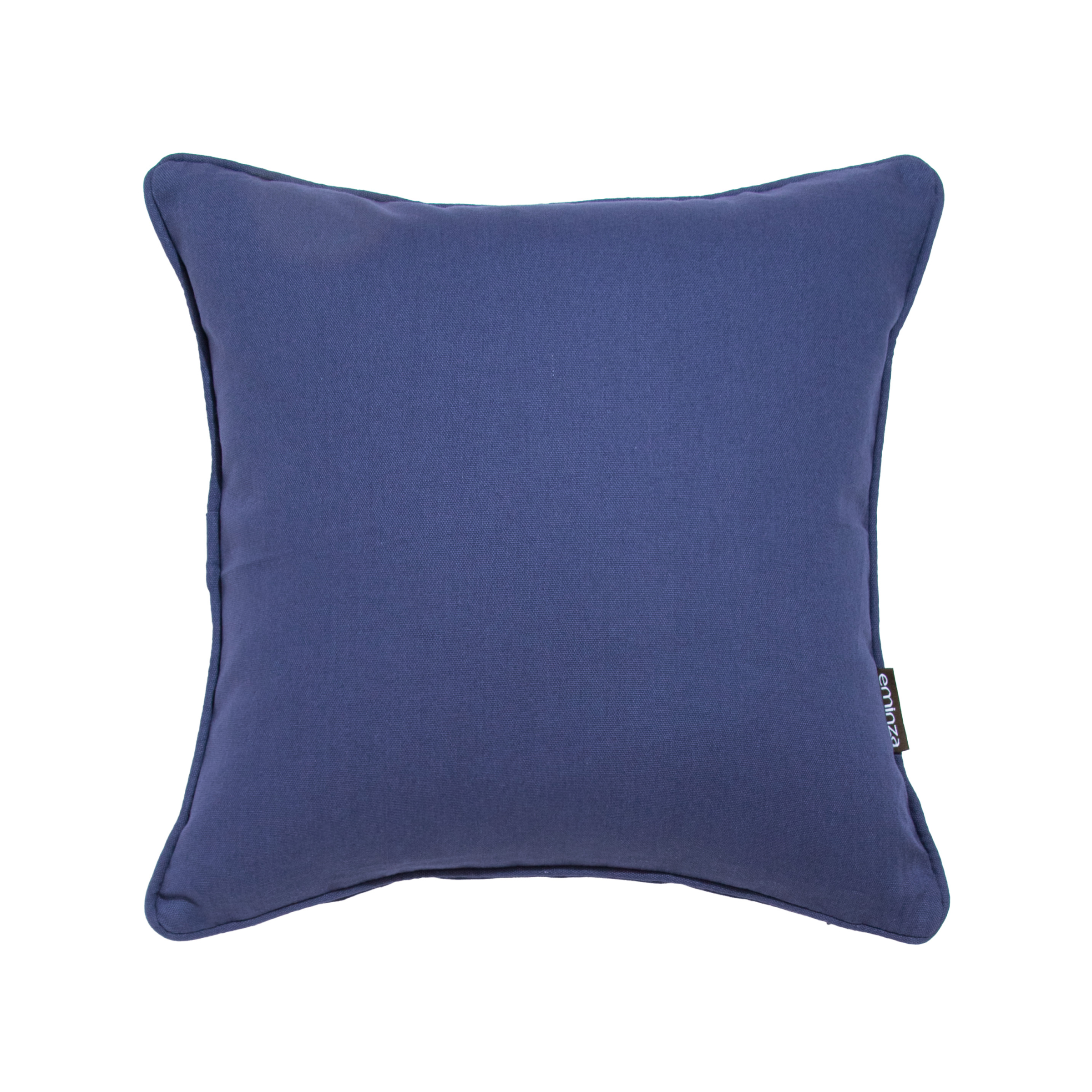 Coussin carré coton (40 x 40 cm) Pixel Bleu marine
