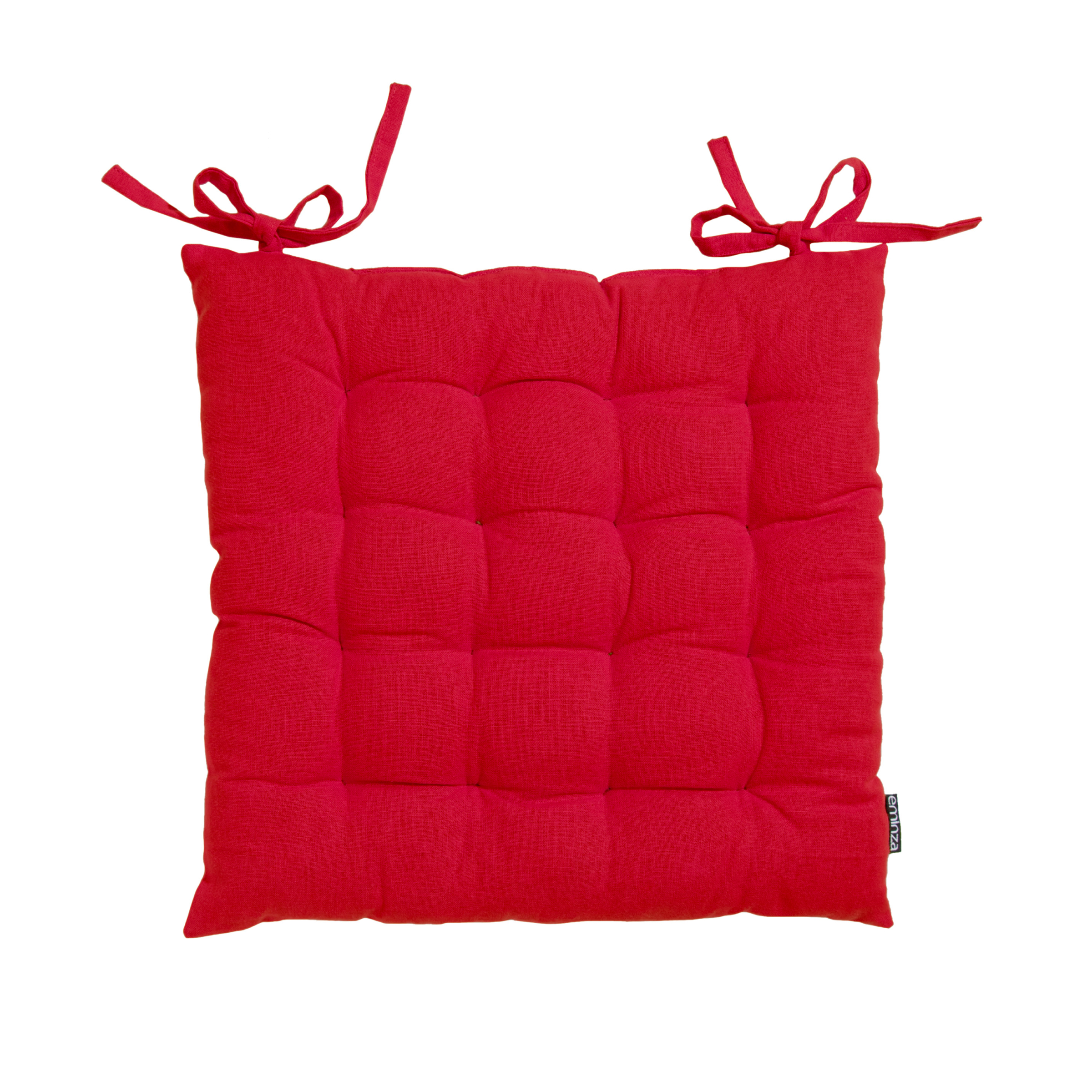 Coussin de chaise carré coton (40 x 40 cm) Pixel Rouge