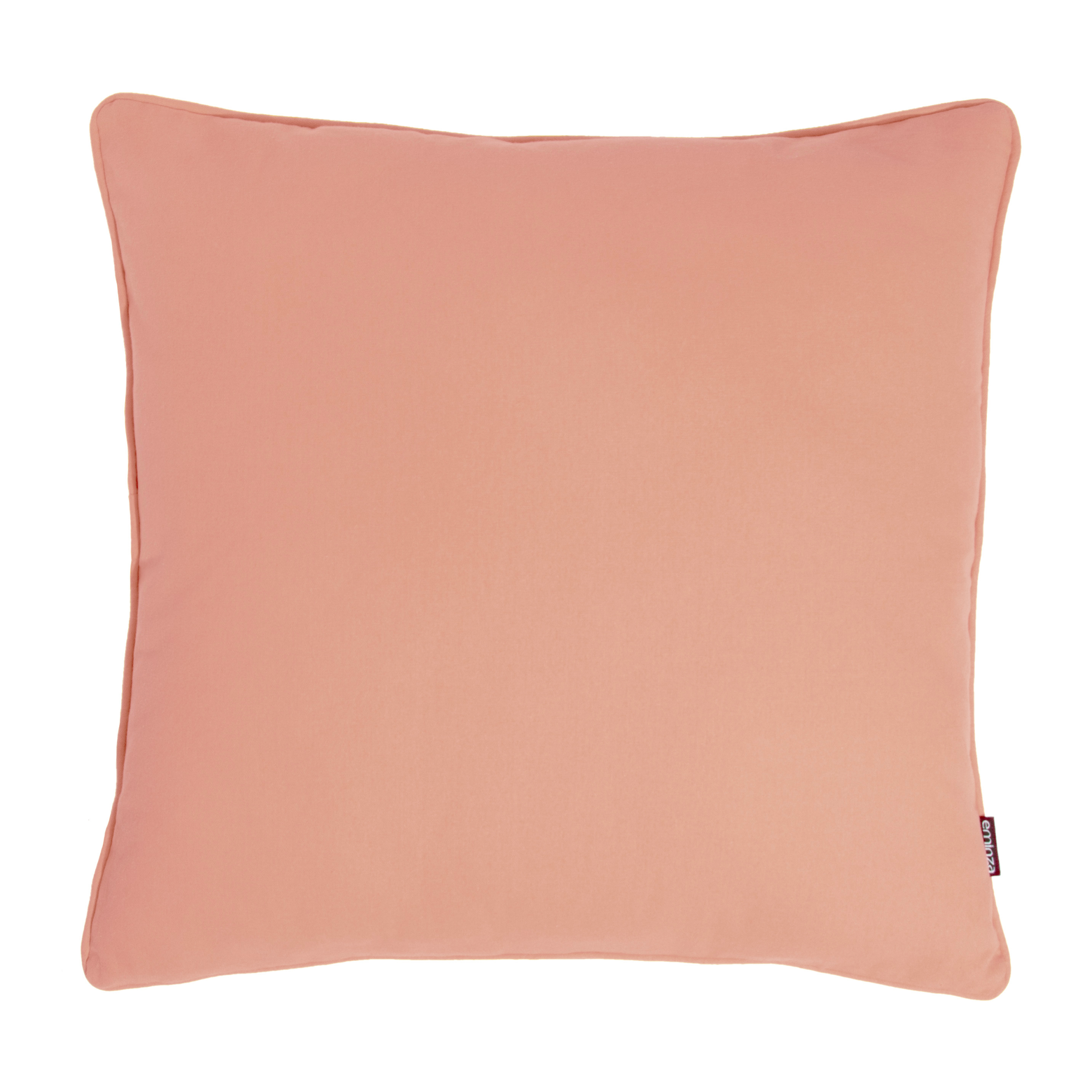 Coussin carré coton (60 x 60 cm) Pixel Rose pêche