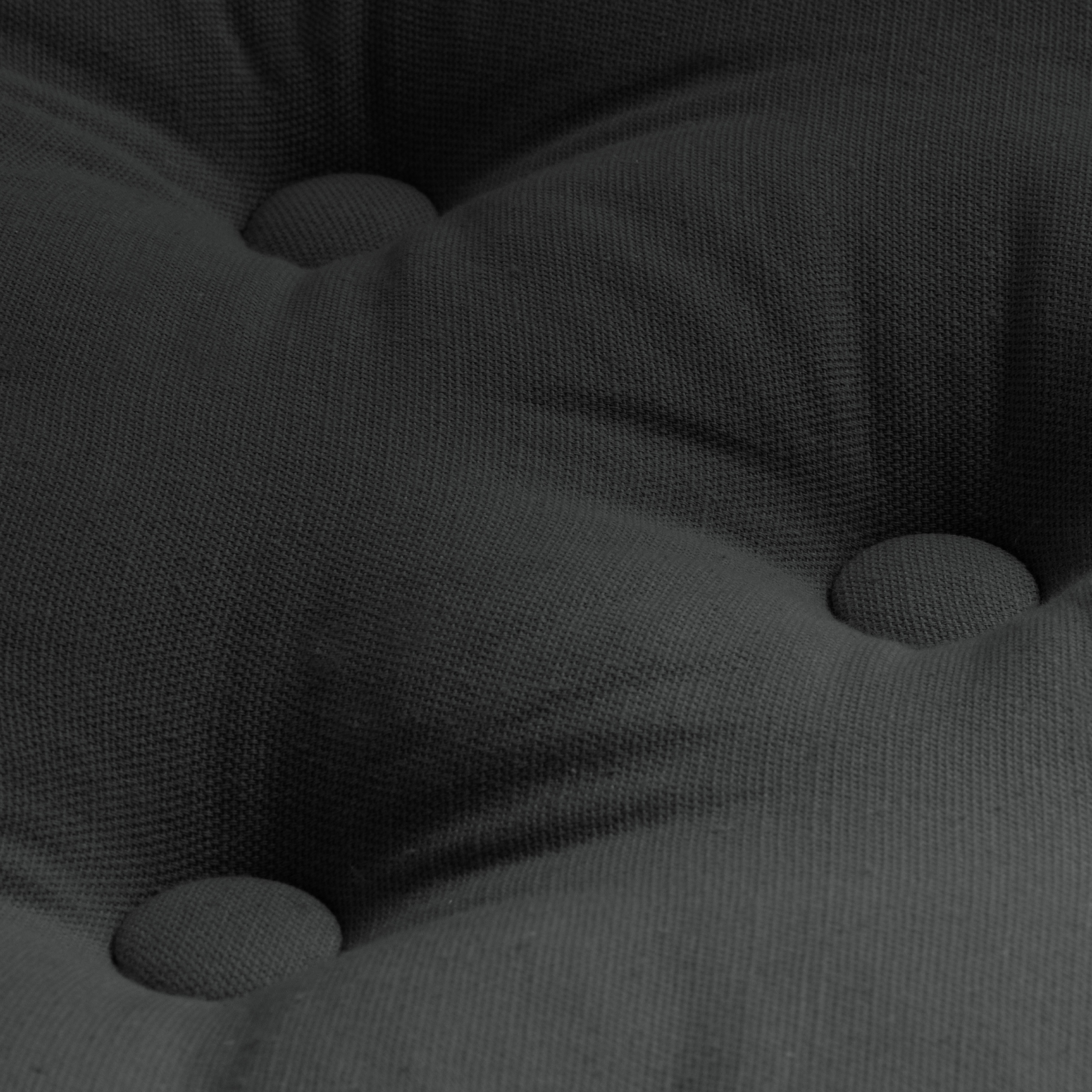 Coussin de sol coton (40 x 40 cm) Pixel Gris anthracite