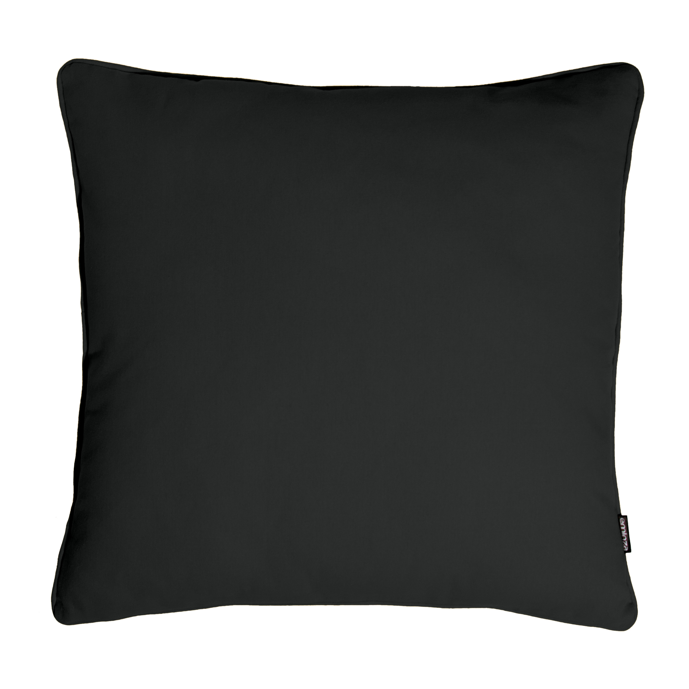 Coussin carré coton (60 x 60 cm) Pixel Noir