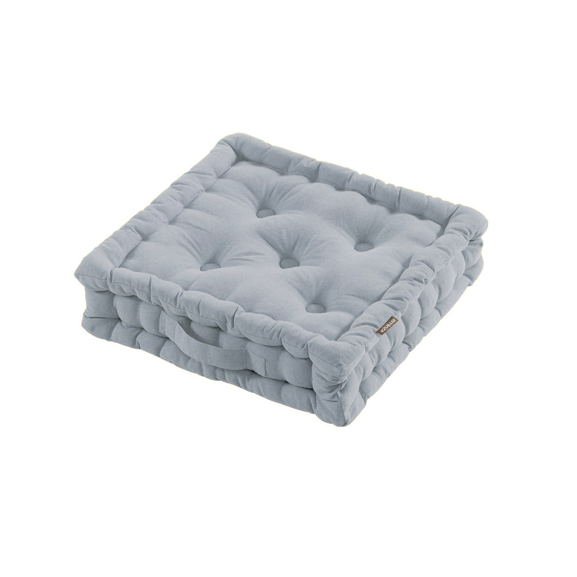 Coussin de sol coton (40 x 40 cm) Pixel Gris