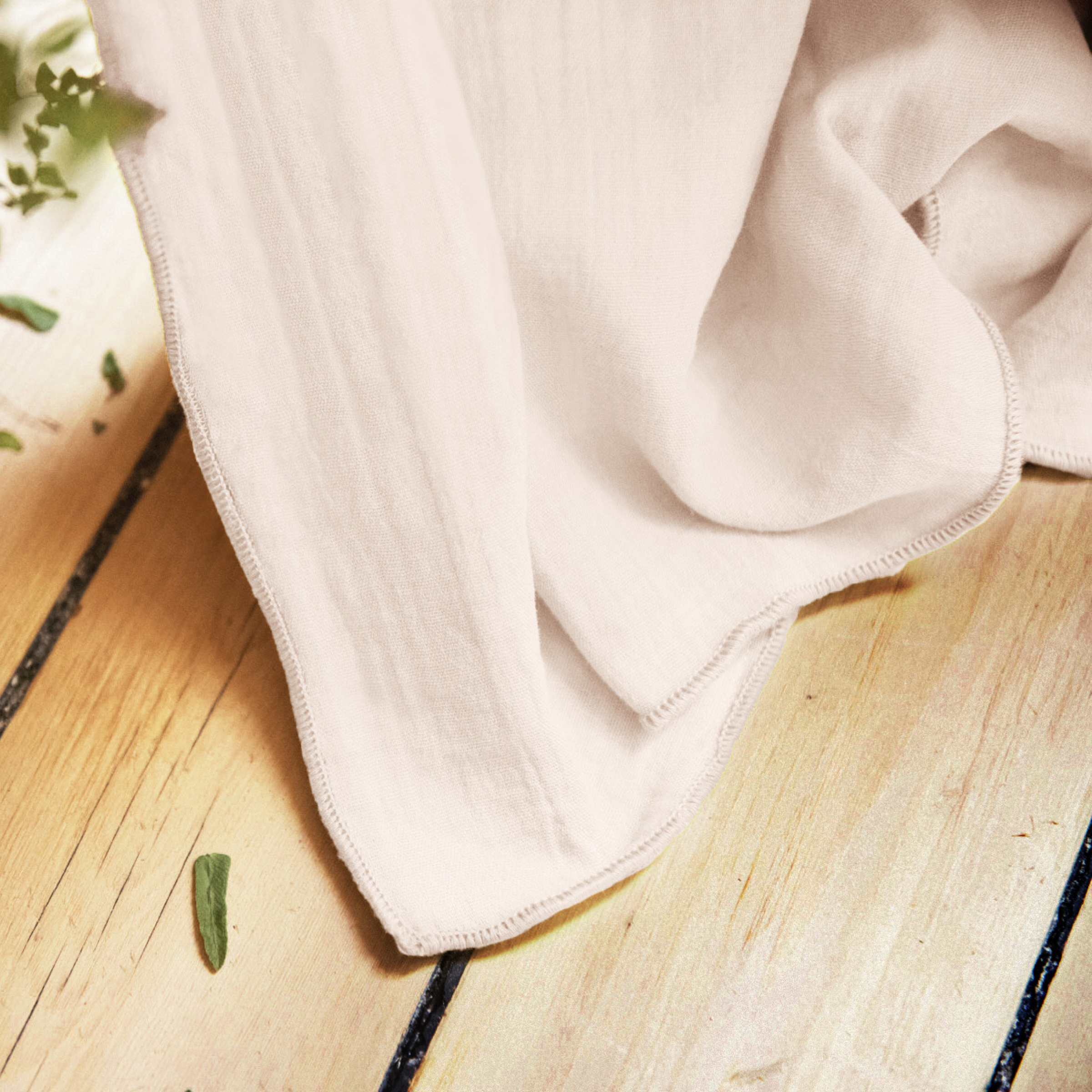Rideau gaze de coton ajustable (140 x max 300 cm) Gaïa Rose poudré