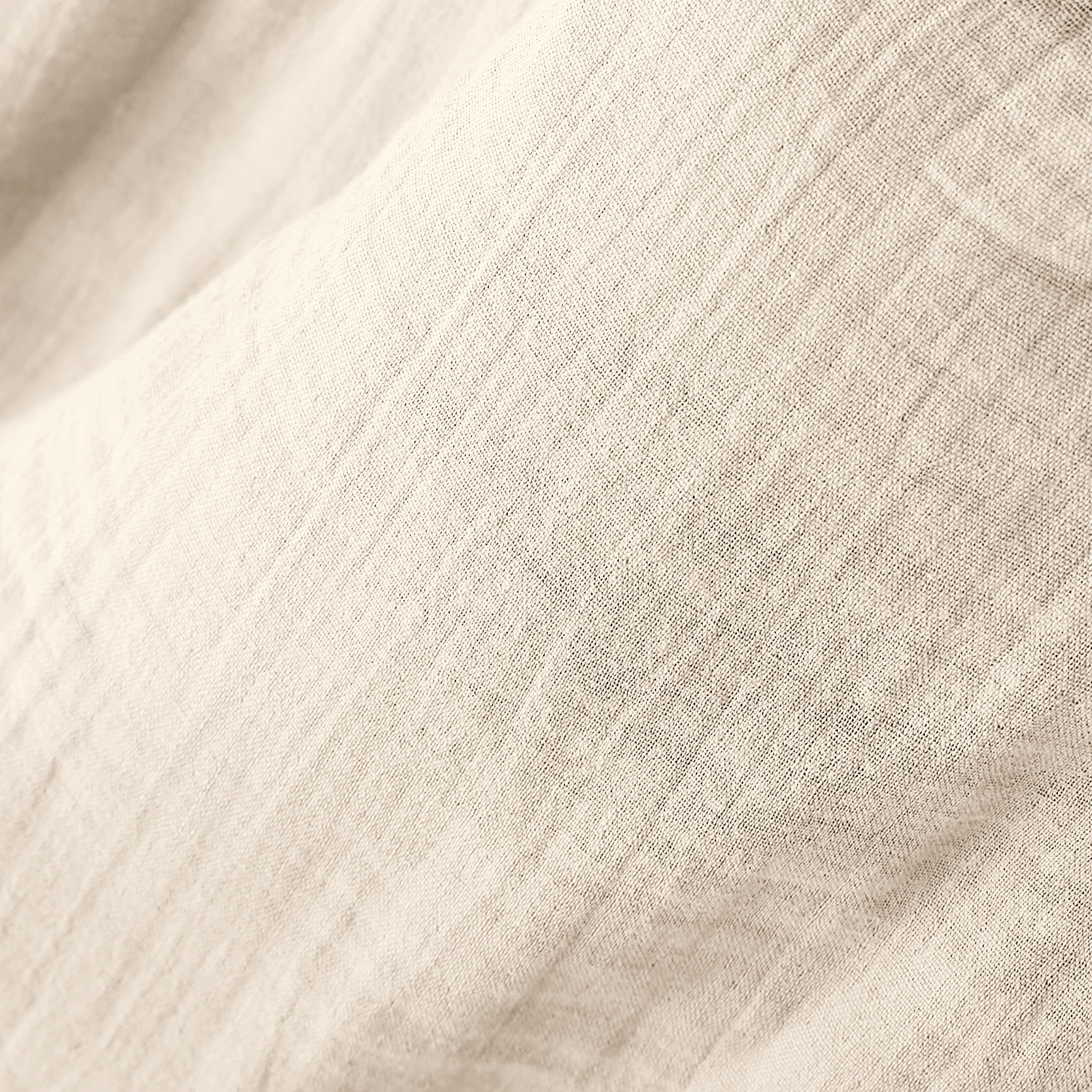 Rideau gaze de coton ajustable (280 x max 300 cm) Gaïa Beige pampa
