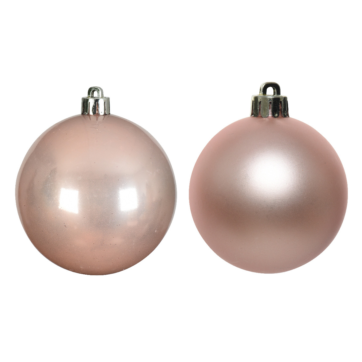 Lot de 16 boules de Noël (D40 mm) Alpine Rose poudré