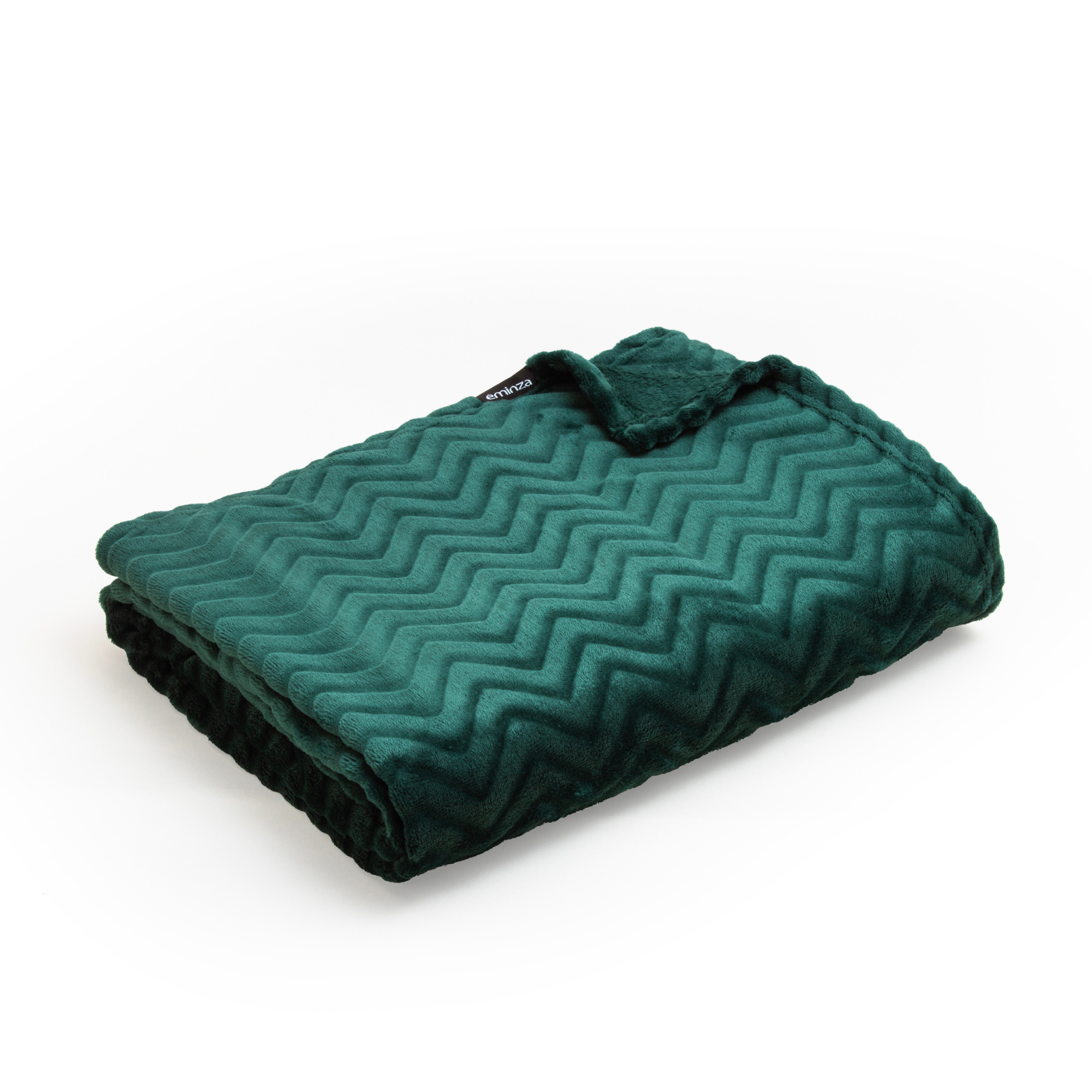 Plaid doux flanelle (220 x 240 cm) Zag Vert