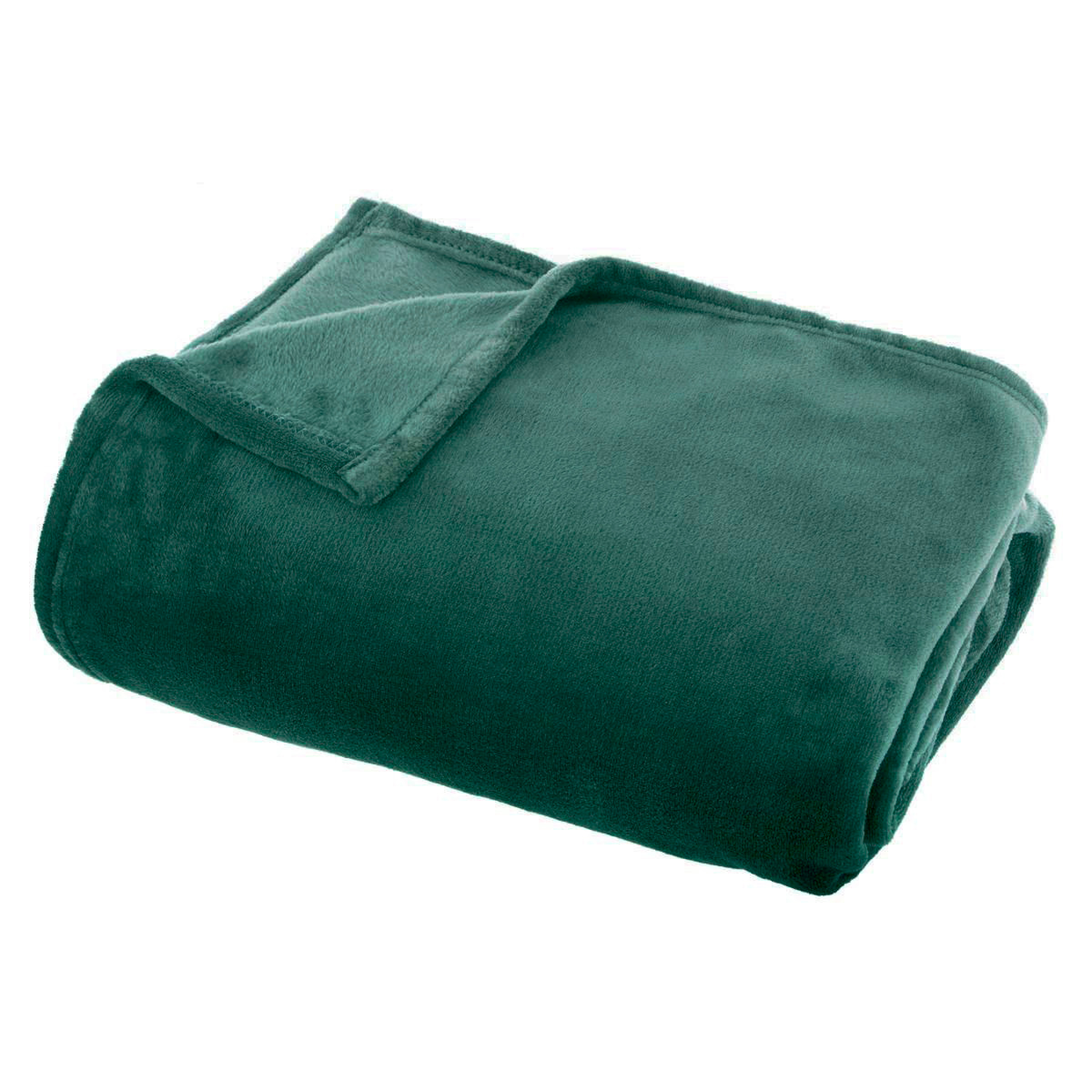 Plaid doux flanelle (180 x 230 cm) Didou Vert