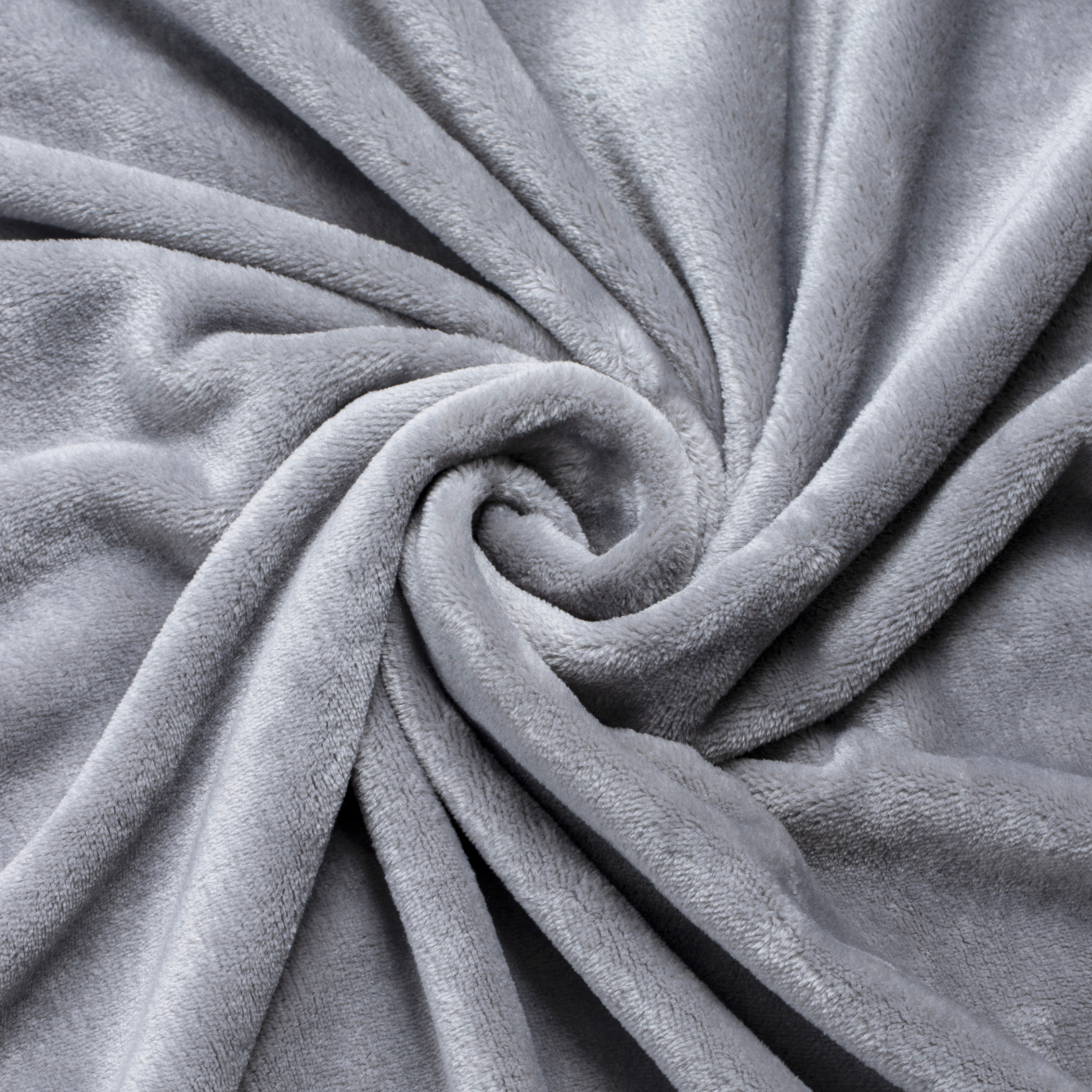 Plaid doux flanelle (125 x 150 cm) Didou Gris clair 