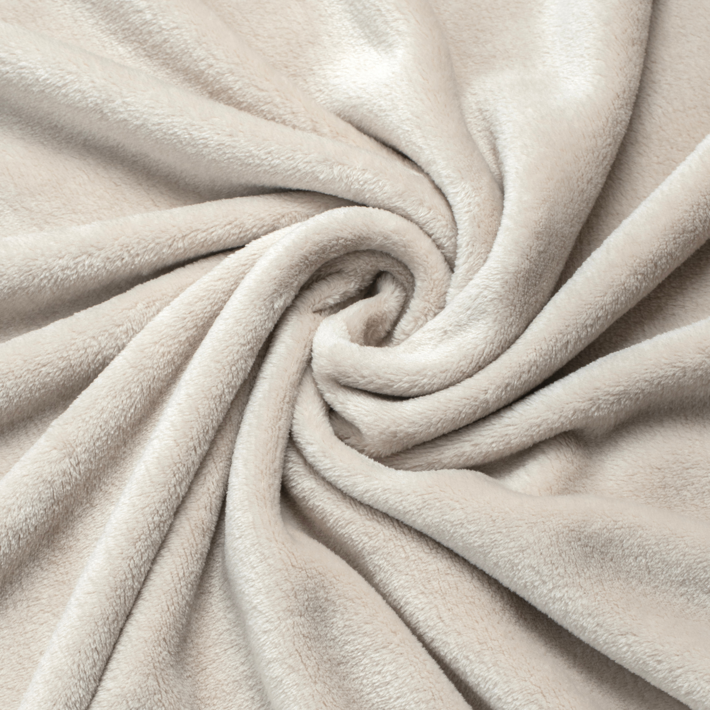 Plaid doux flanelle (125 x 150 cm) Didou Beige