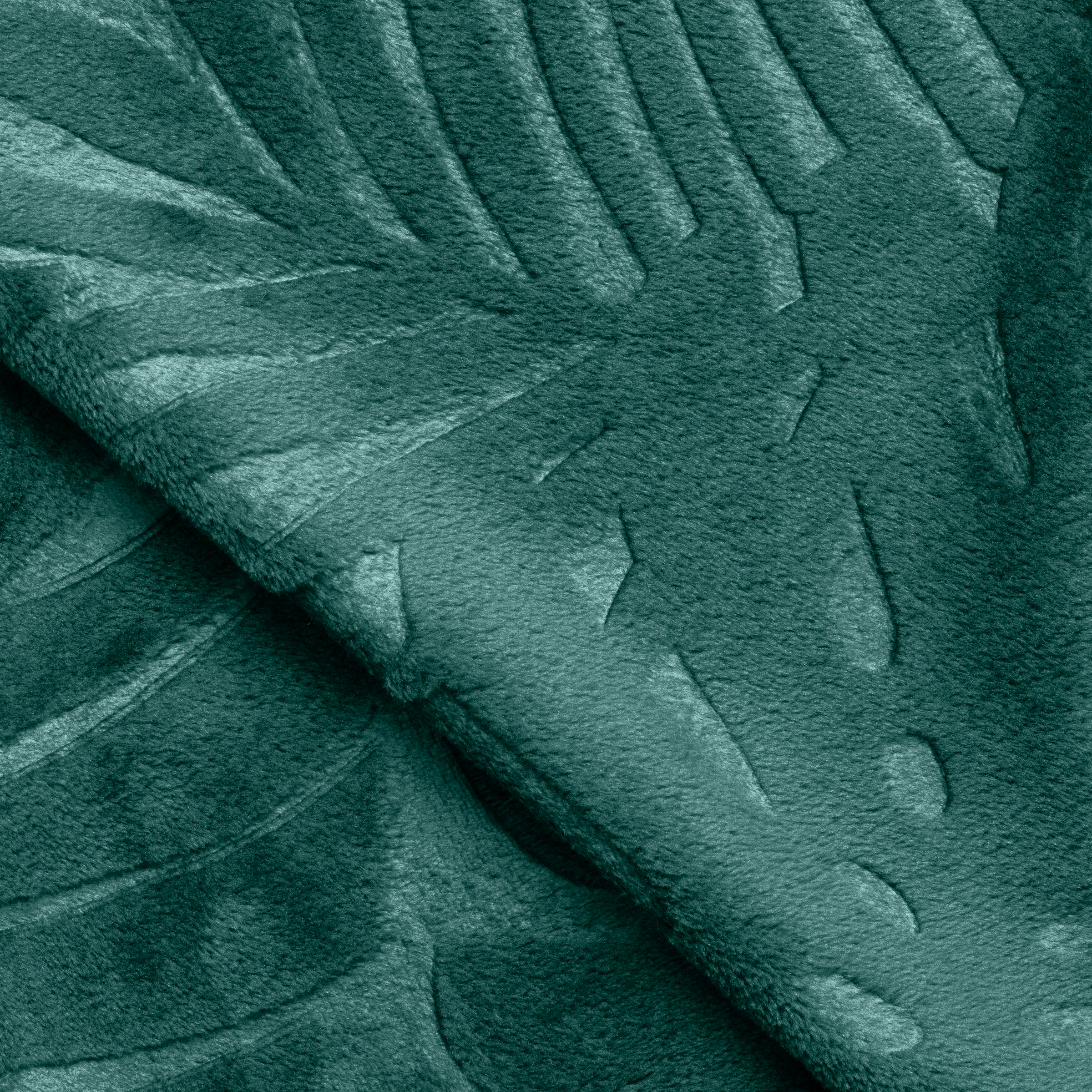 Plaid doux flanelle (125 x 150 cm) Flore Vert