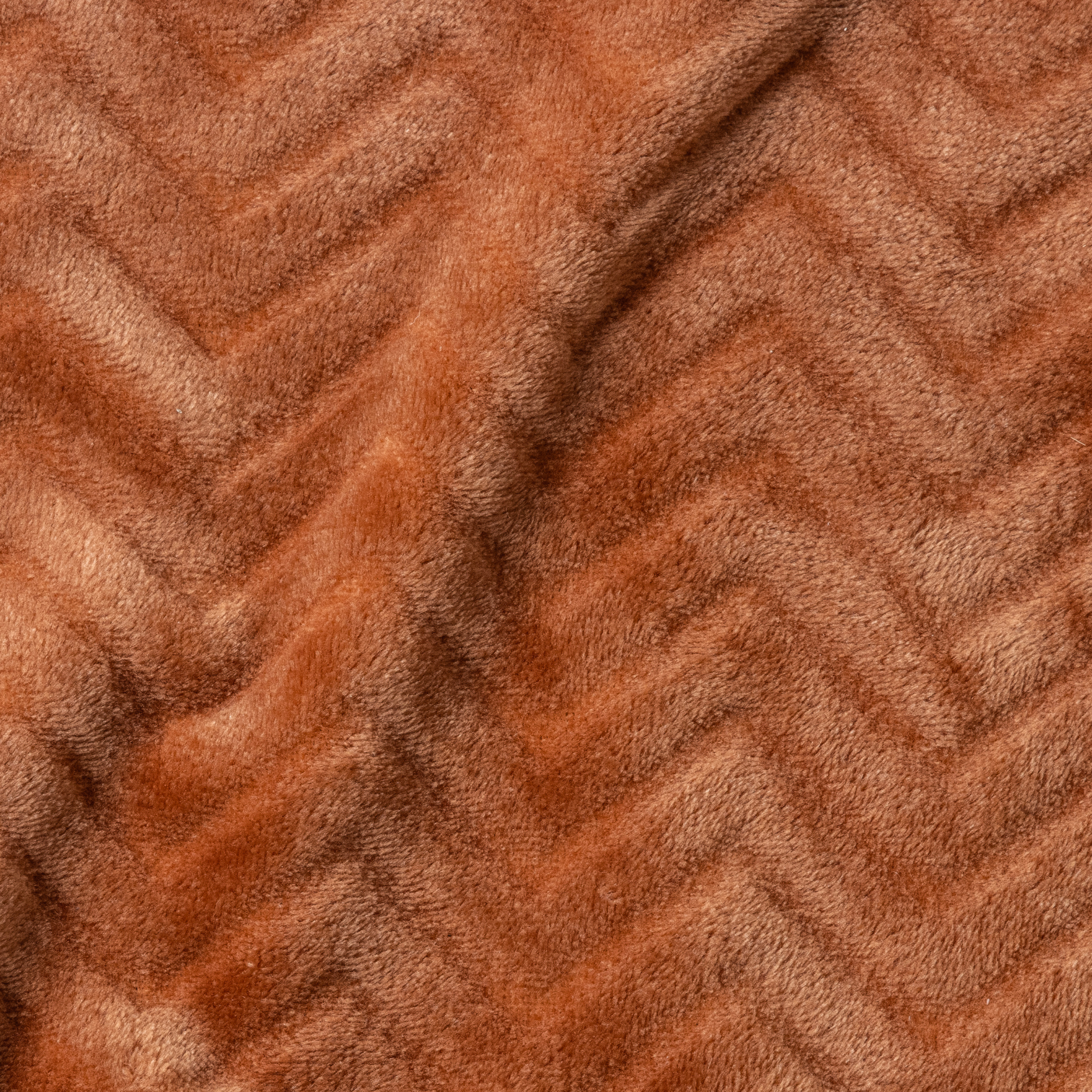 Plaid doux flanelle (180 x 230 cm) Zag Cuivre