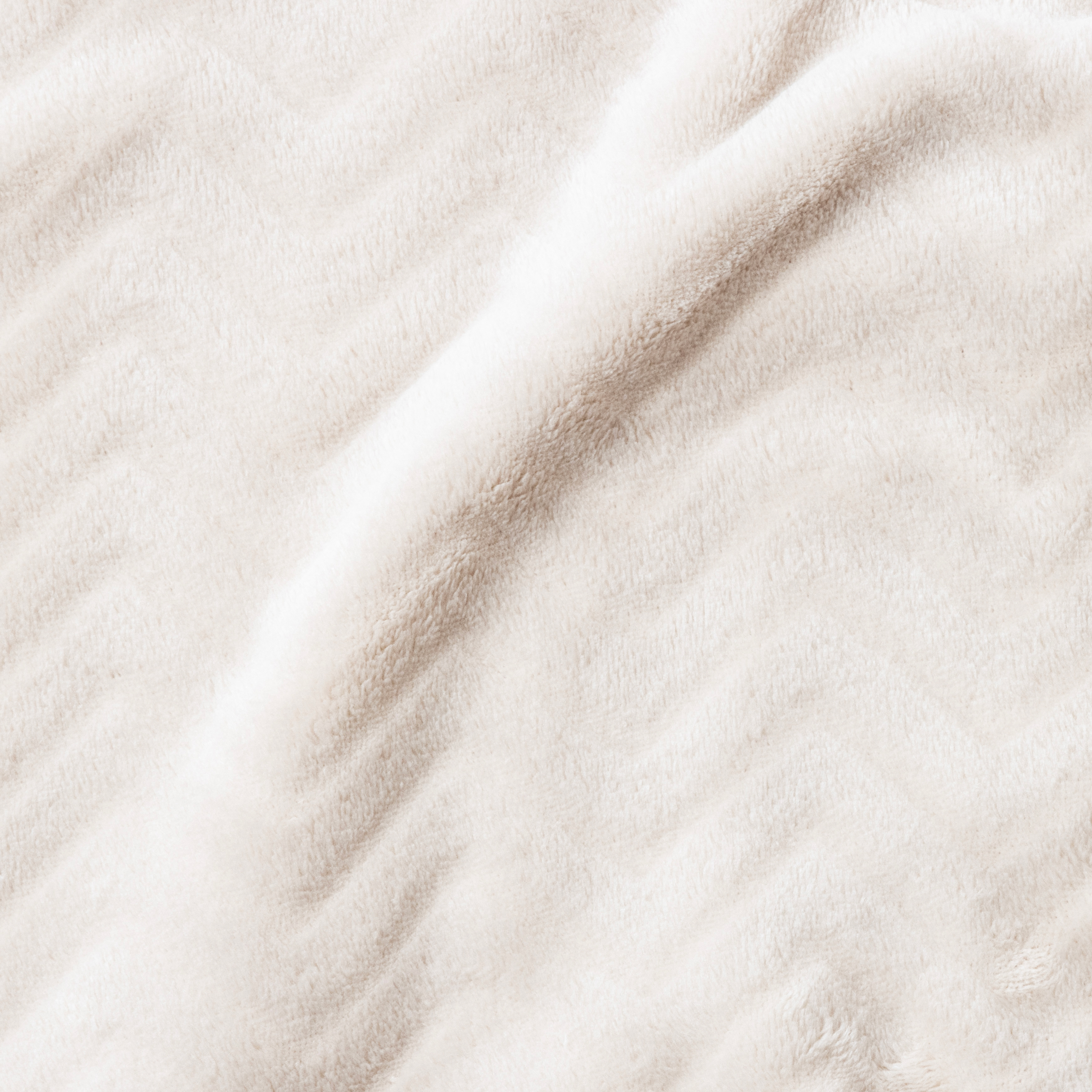 Plaid doux flanelle (130 x 180 cm) Zag Ecru