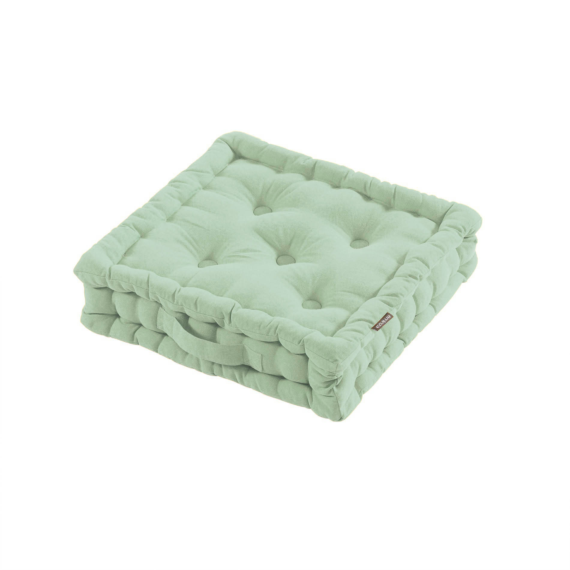 Coussin de sol coton (40 x 40 cm) Pixel Vert menthe