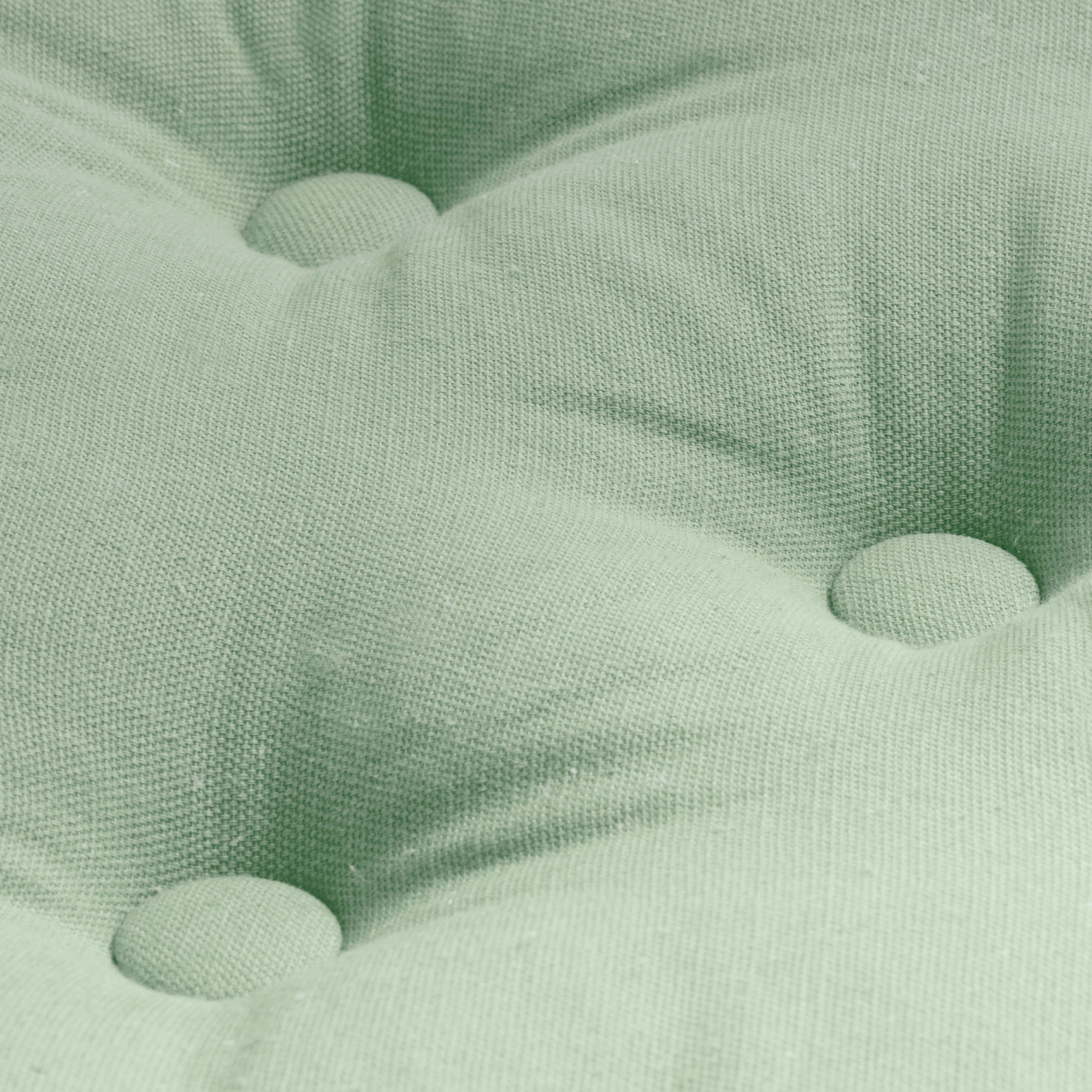 Coussin de sol coton (40 x 40 cm) Pixel Vert menthe