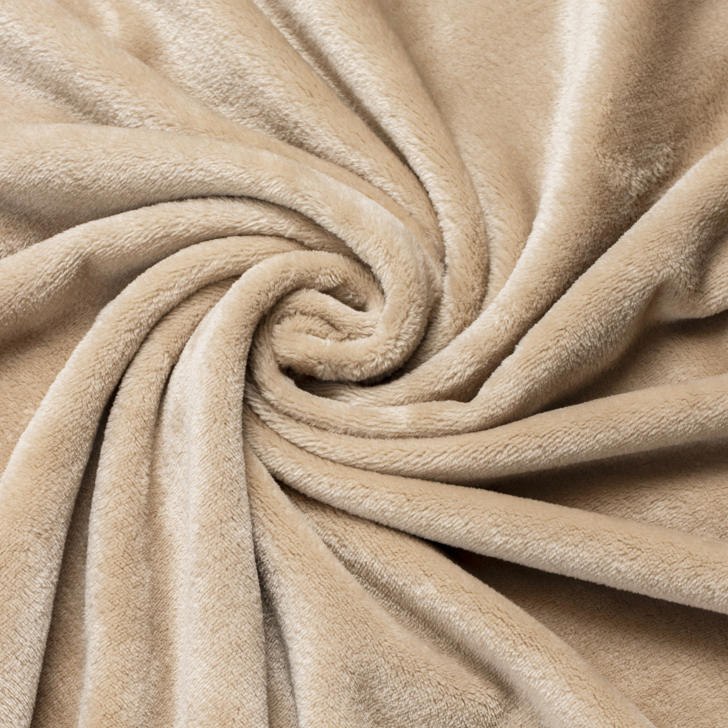 Plaid doux flanelle (220 x 240 cm) Didou Marron glacé