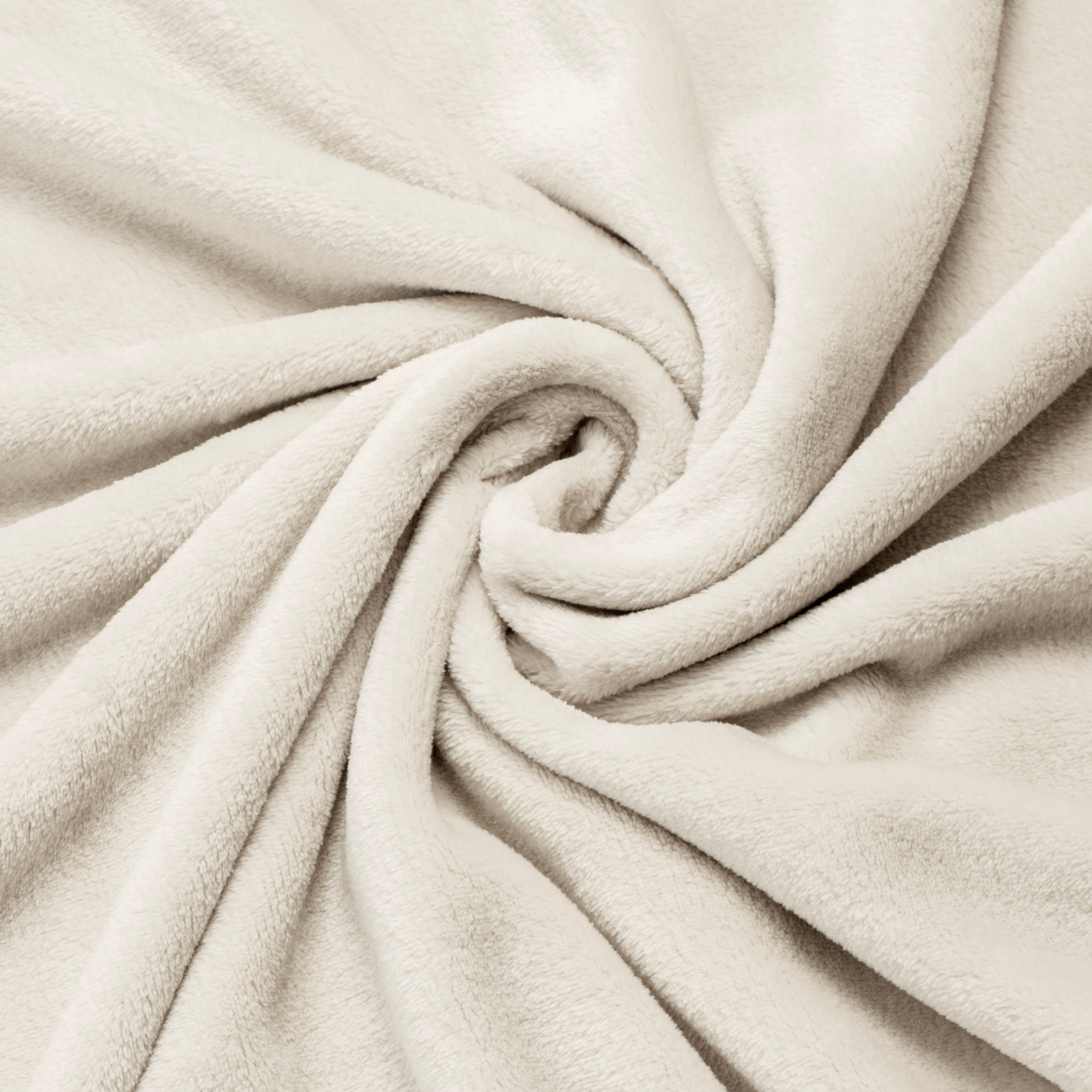 Housse de coussin carrée flanelle (45 x 45 cm) Didou Beige grège